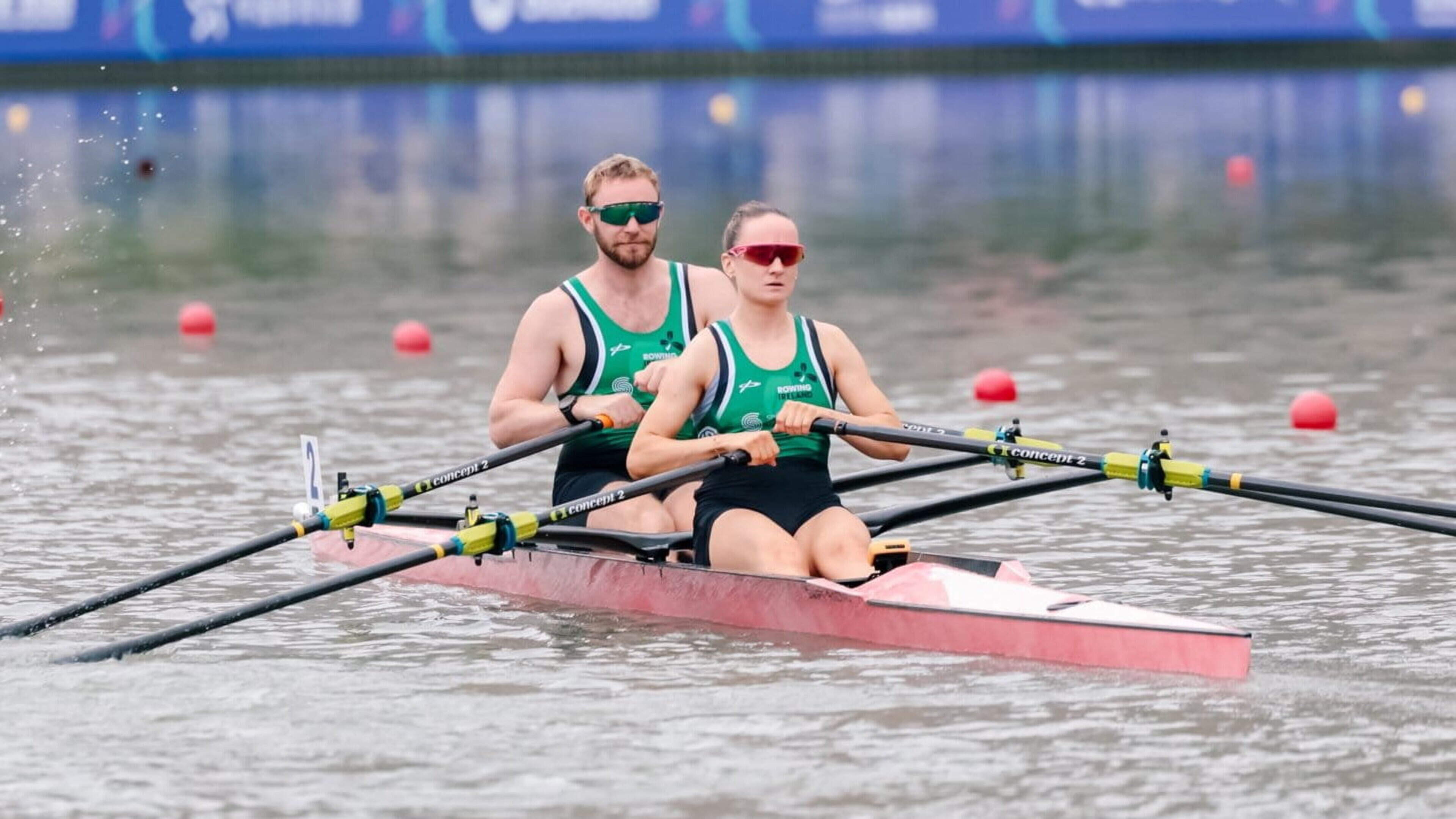Mags Cremen and Konan Pazzaia miss out on medal at World Rowing Shanghai Sprints