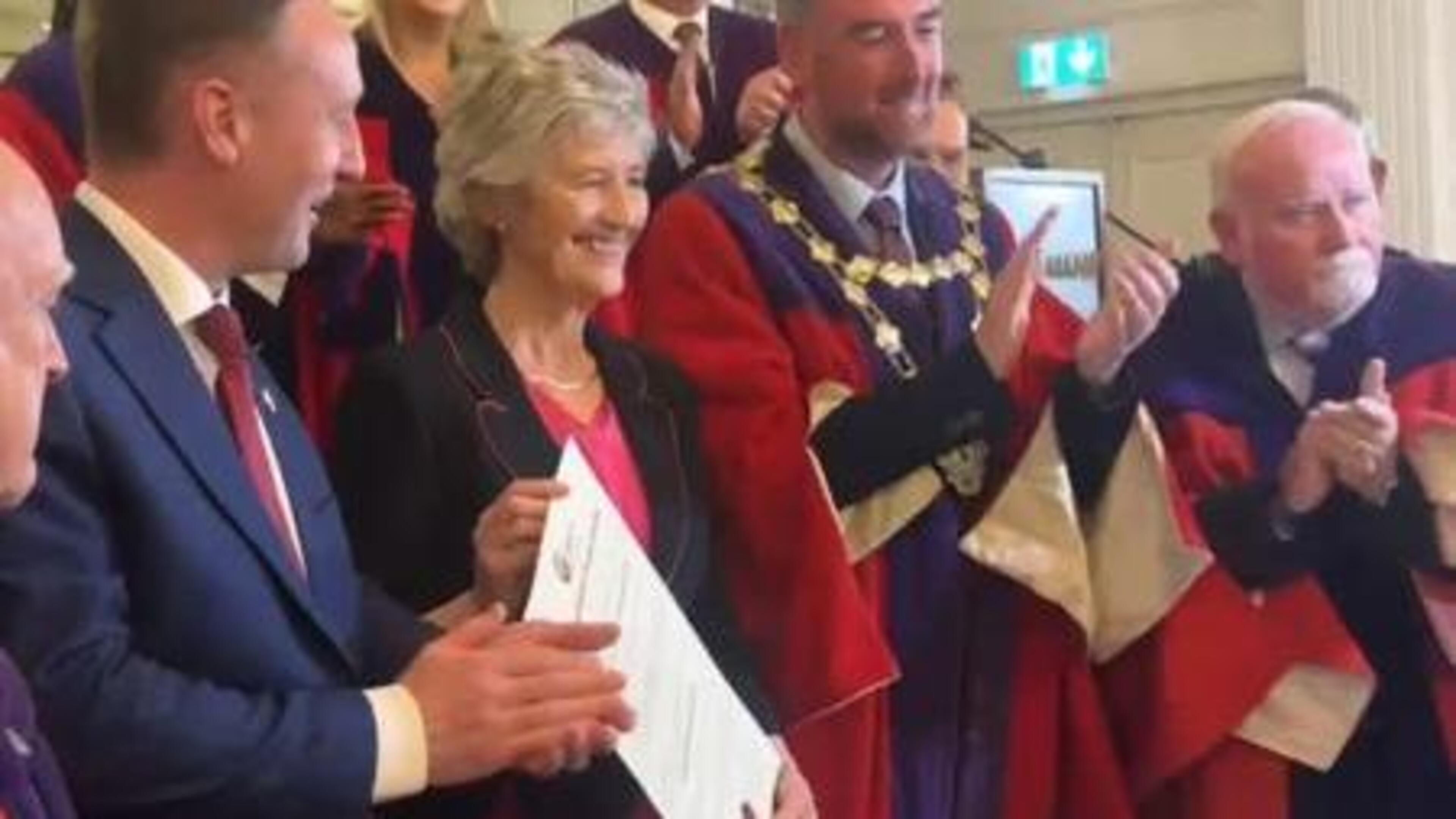 President Catherine Connolly awarded Freedom of Galway City - ‘All people are free, all people are equal’