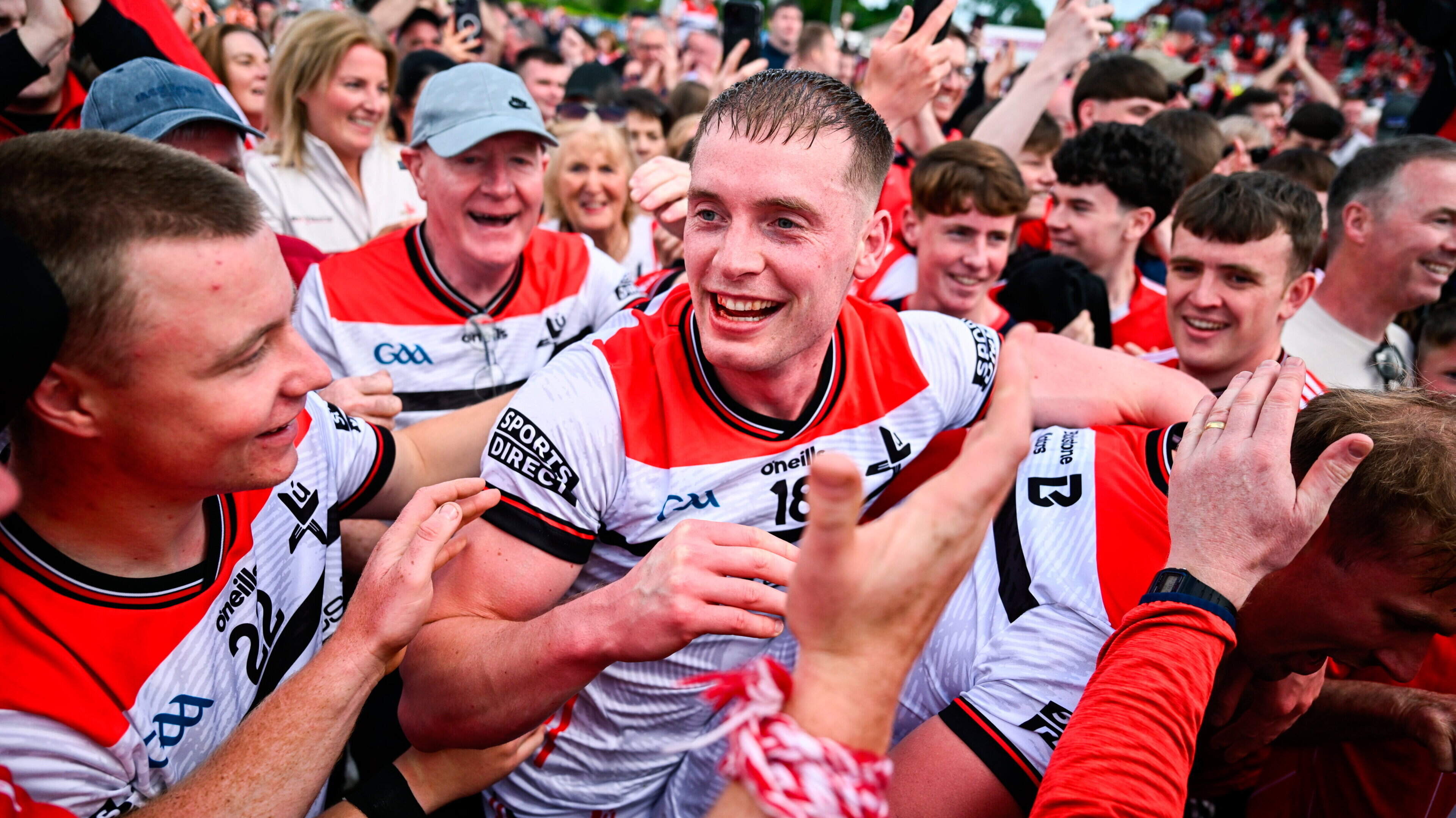 Sam Mulroy’s fortuitous goal sees Louth stun Armagh to progress to All-Ireland SFC quarter-finals