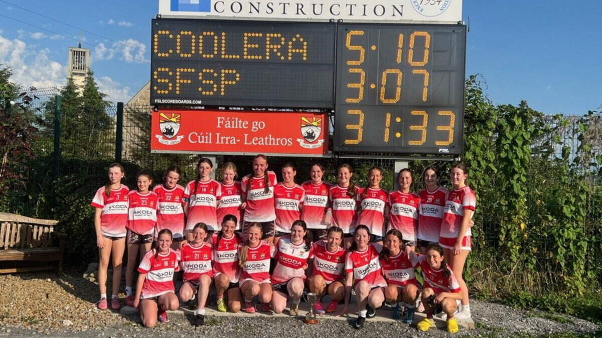 Sligo's Coolera/Strandhill U16s are the league county champions