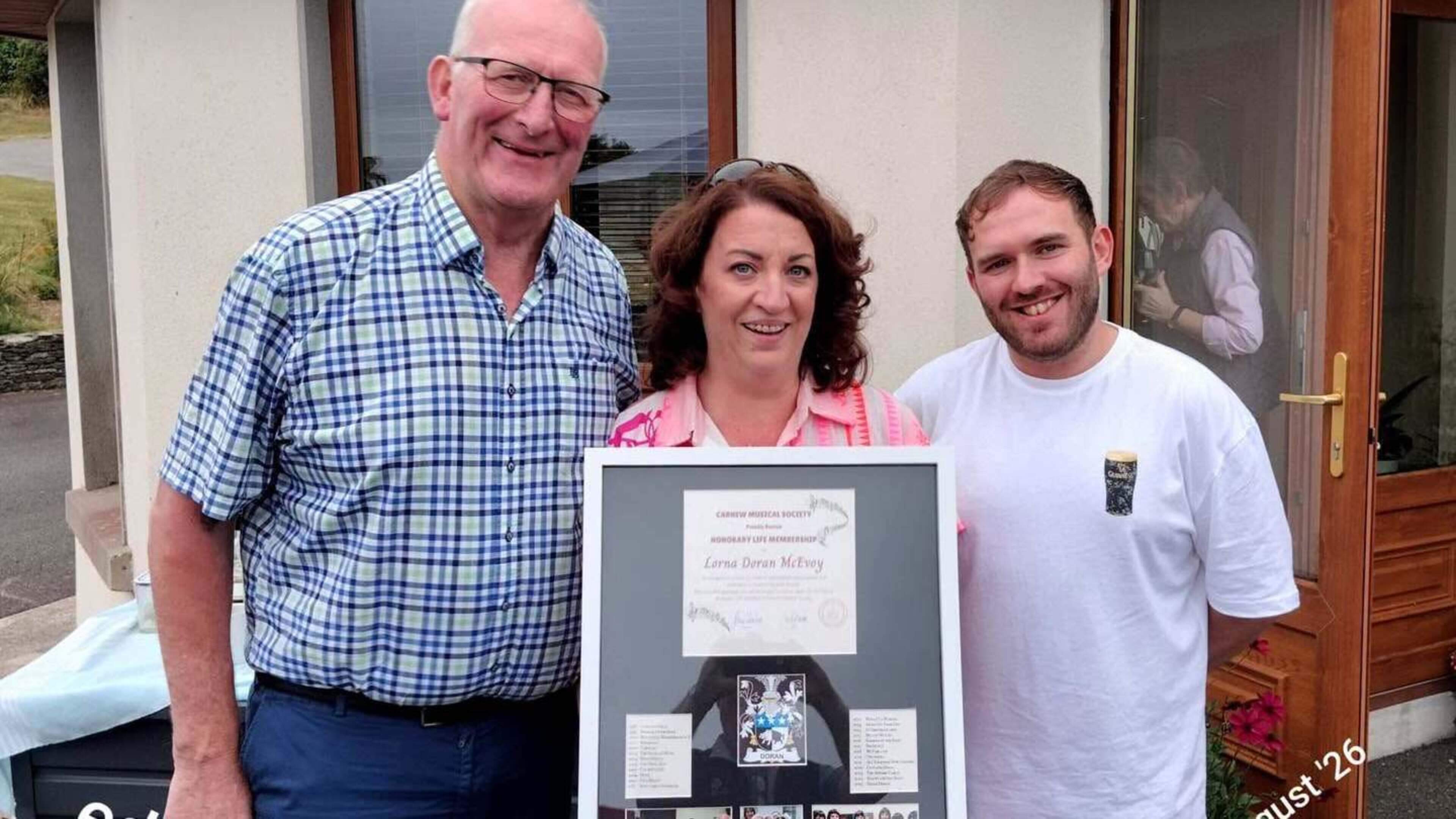Special celebrations as Wicklow musical society recognises longtime service of four members