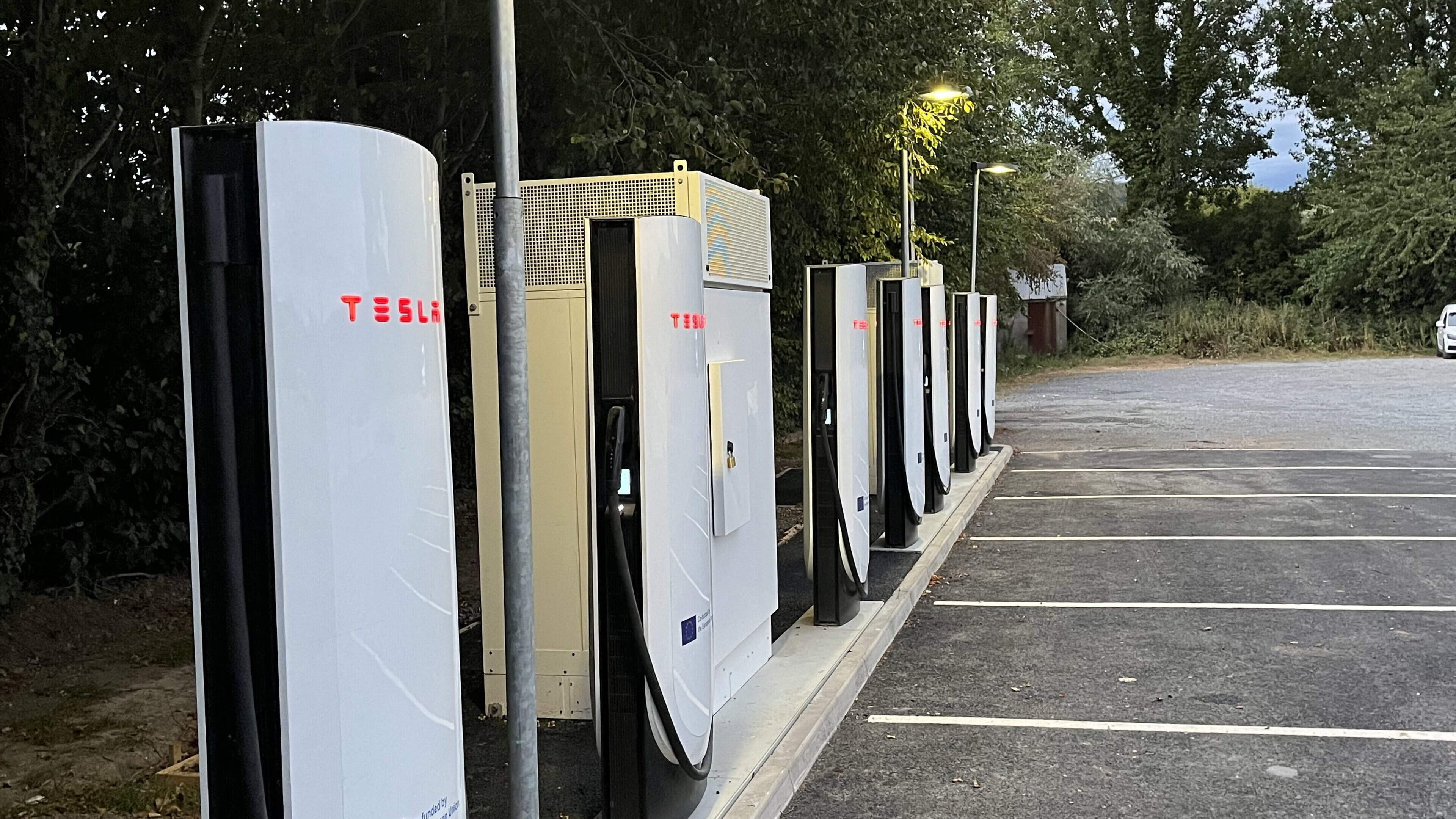 New Tesla Supercharger station with eight high-speed stalls opens in Wicklow