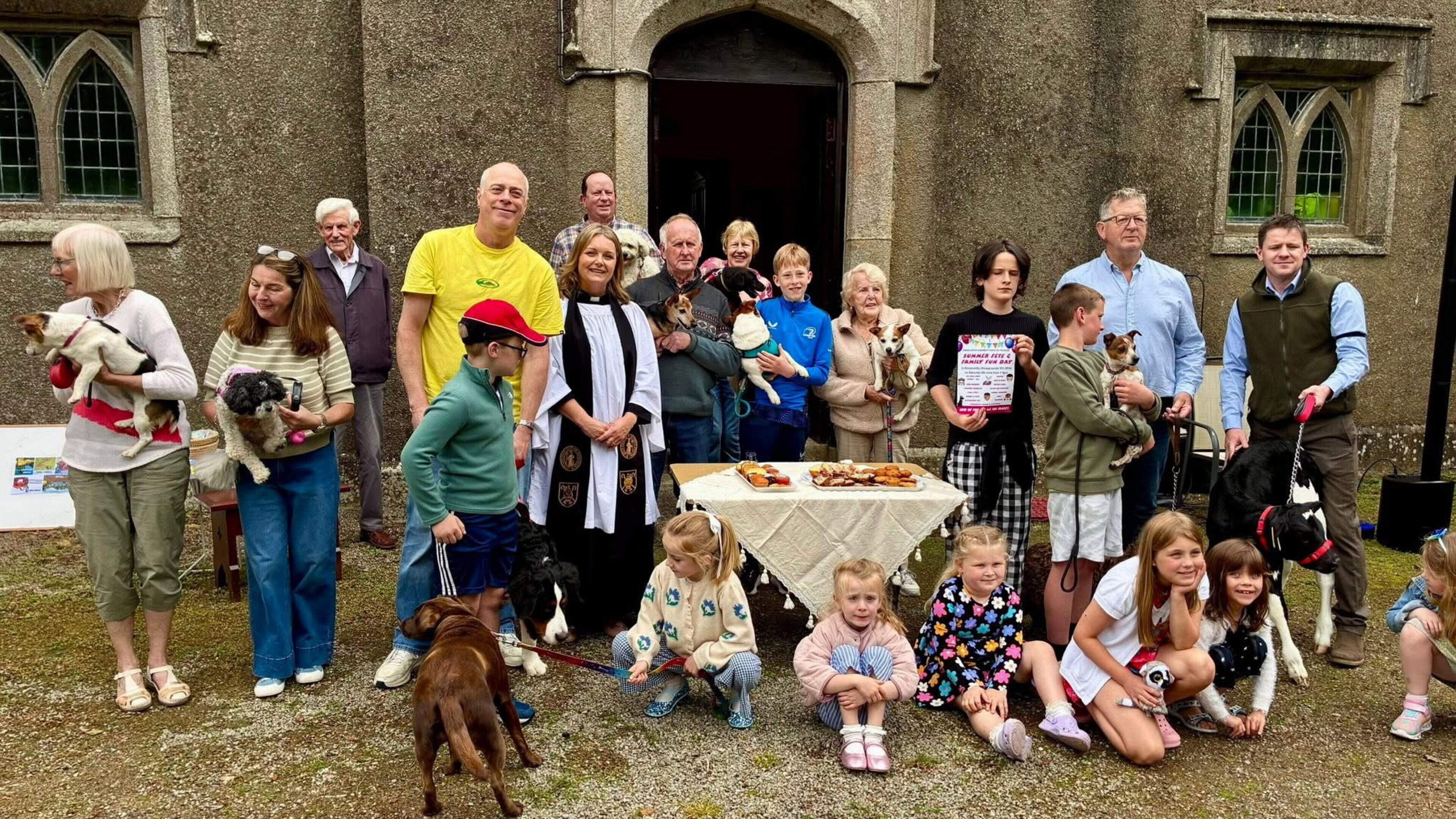 Annual pet blessing service attracts chickens and calves to Wexford church