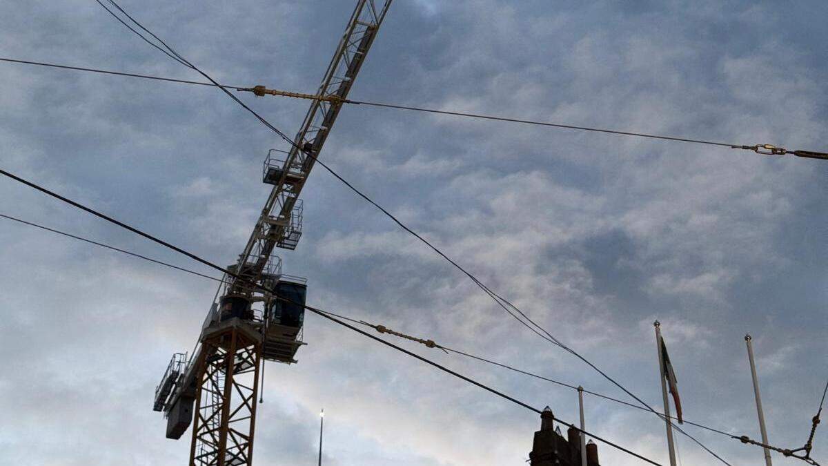 Man arrested after climbing crane in Dublin city centre