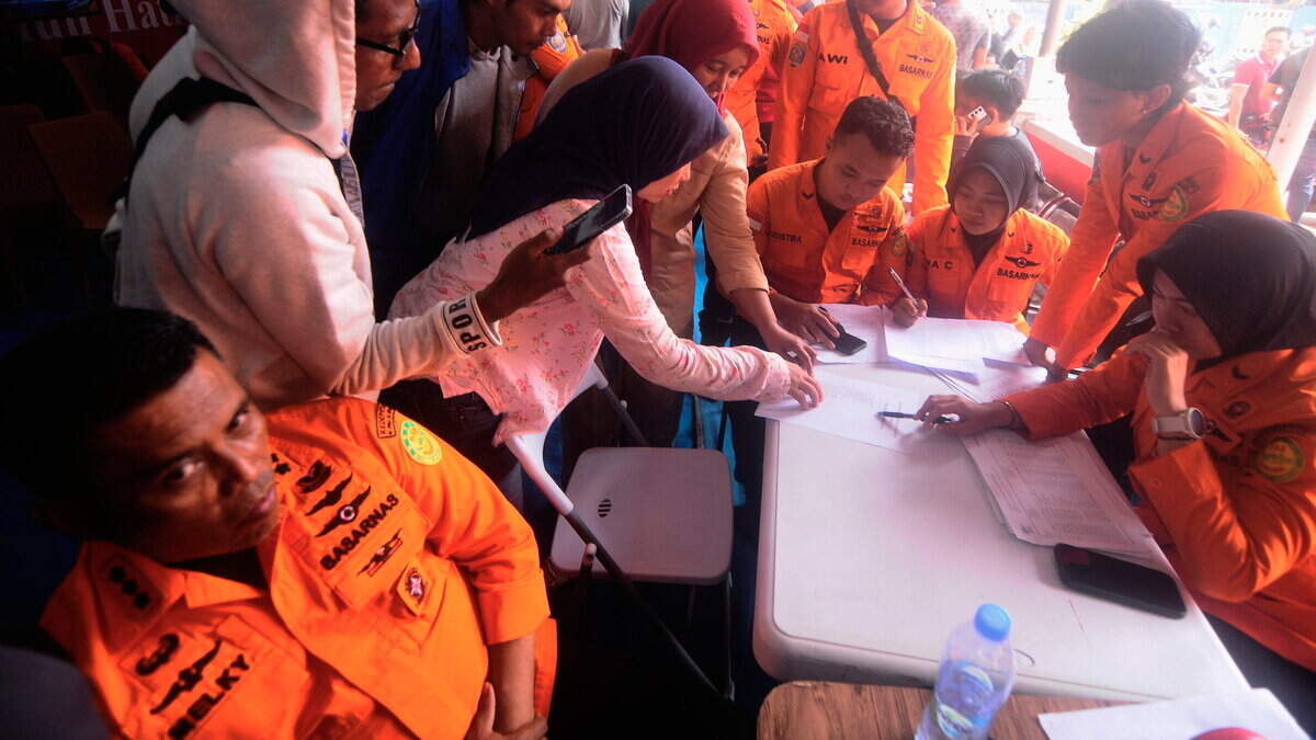 At least 129 people are missing after ferry capsizes in Java Sea