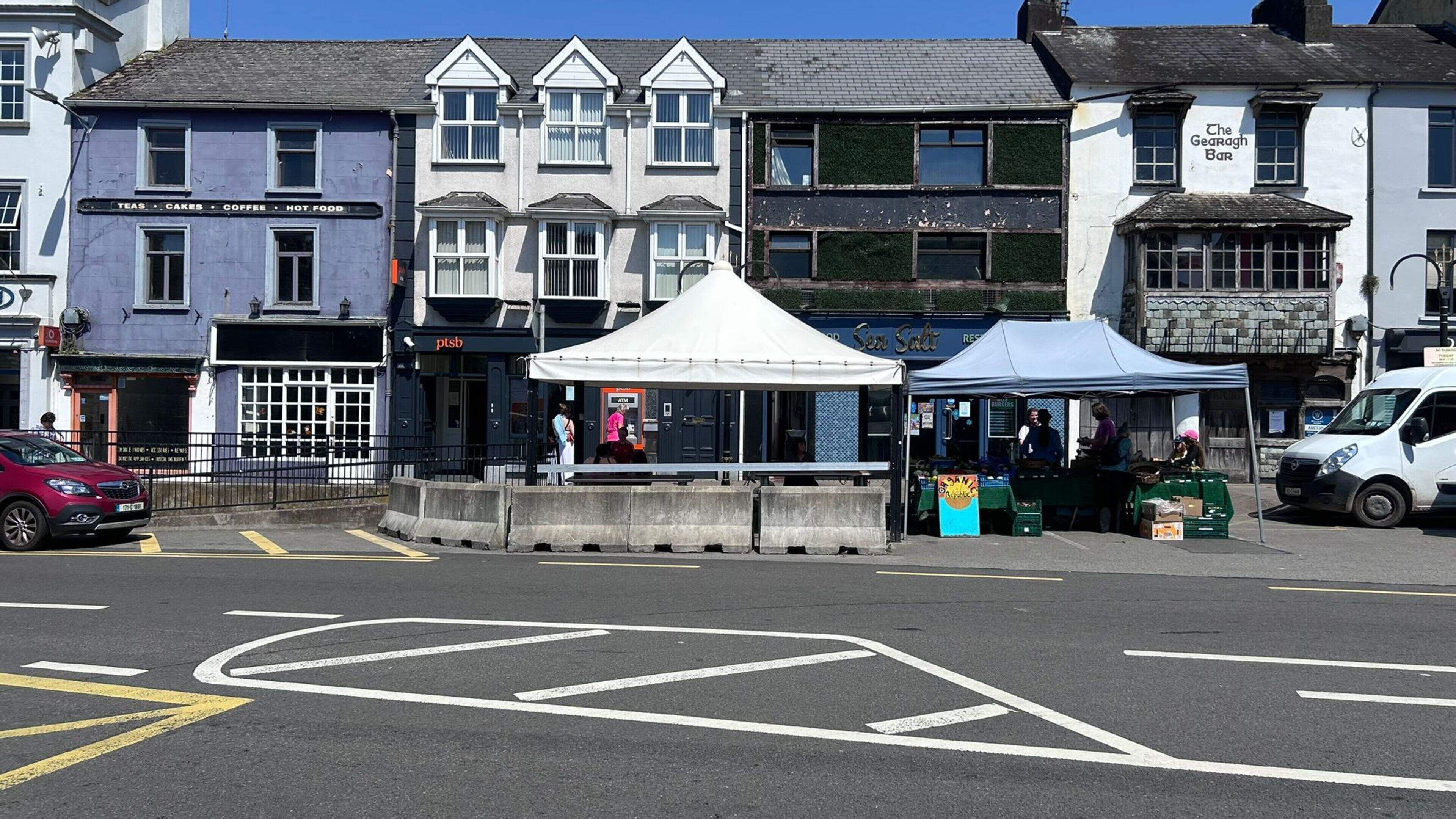 Anger in Cork town over concrete bollards making front of restaurant look ‘like a building site’