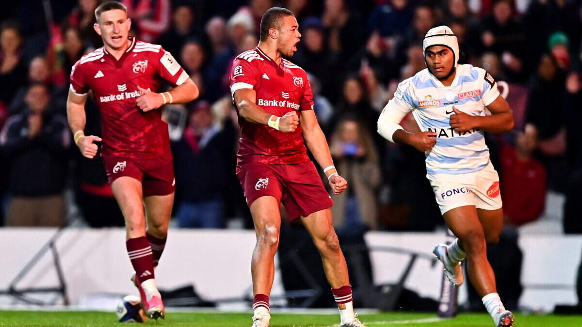 Five-star Munster stand strong to resist Racing 92 fightback on emotional night in Cork