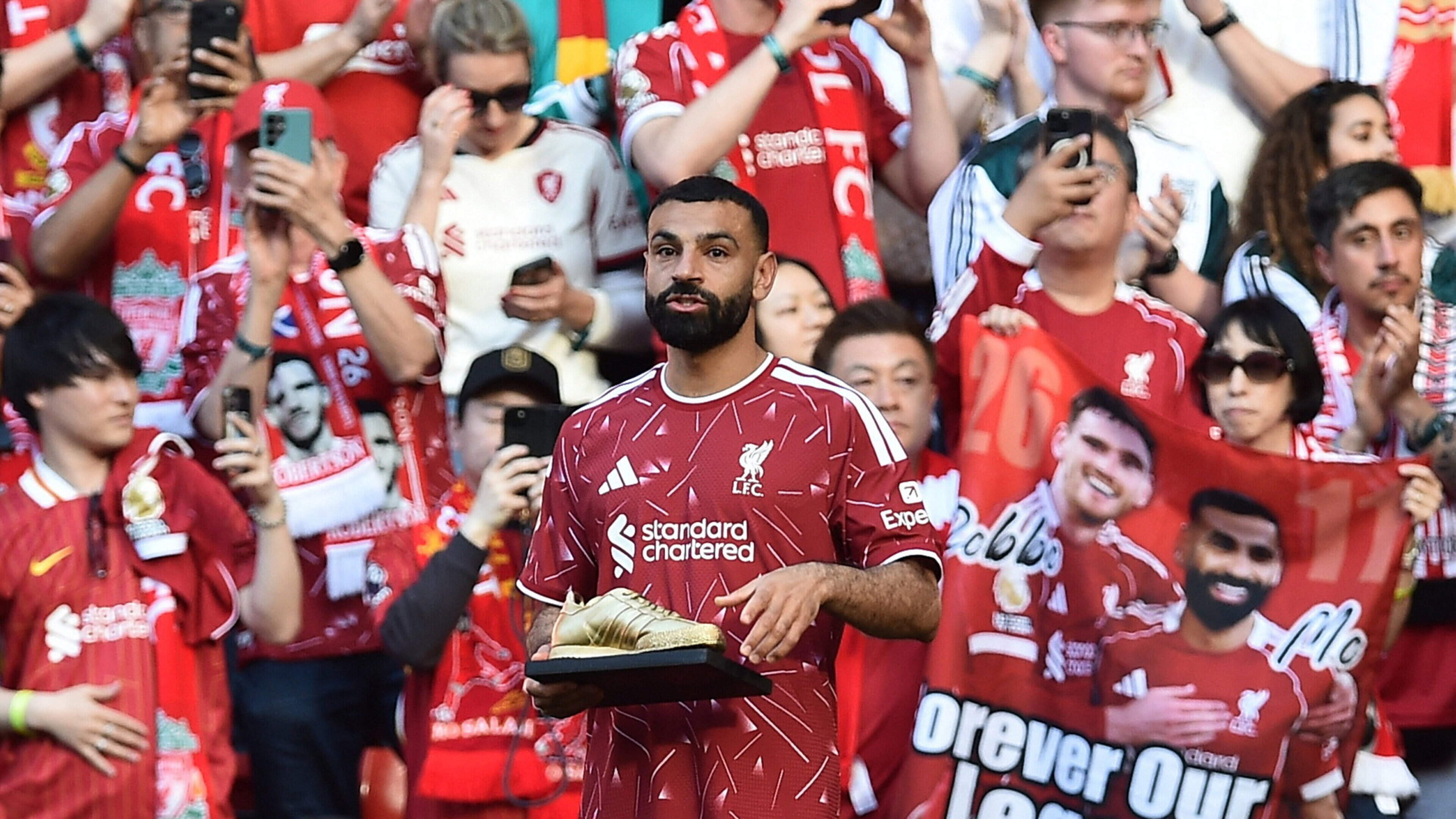 Richard Jolly: Mohamed Salah serves perfect reminder of Liverpool legacy in tearful Anfield farewell