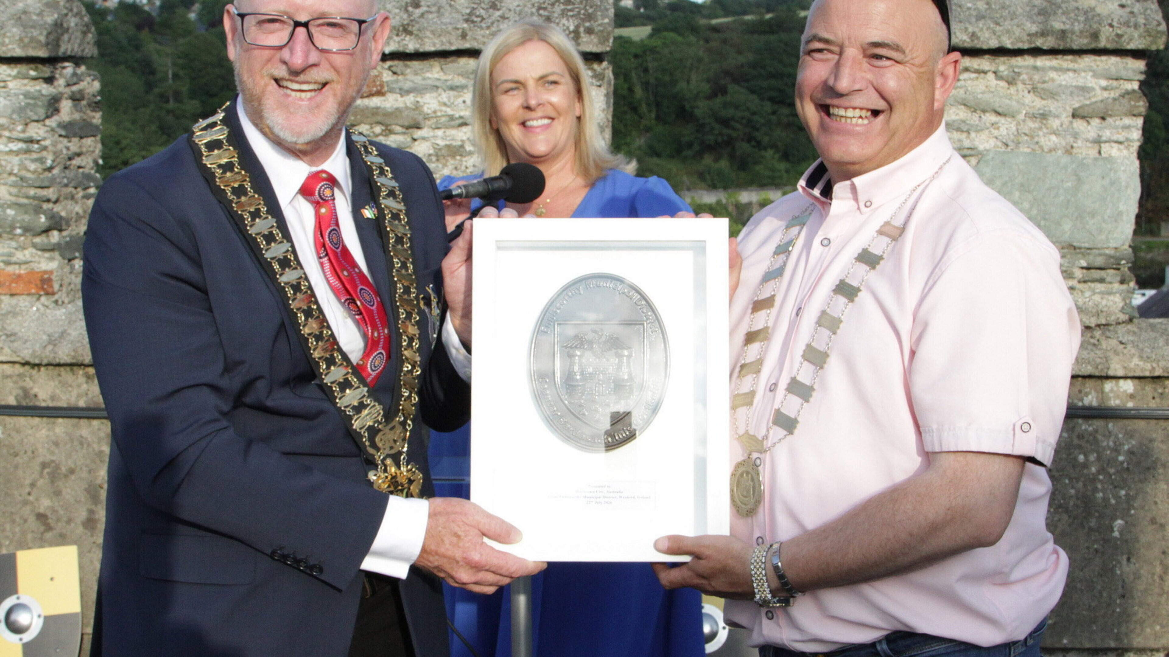 Enniscorthy castle hosts evening of music and culture during civic reception for Blacktown delegation