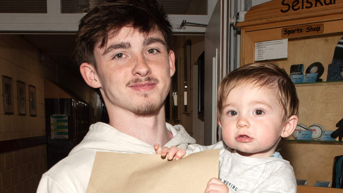 ‘It was fairly stressful' - Young Wexford dad collects Leaving Cert results after welcoming baby boy during exam year
