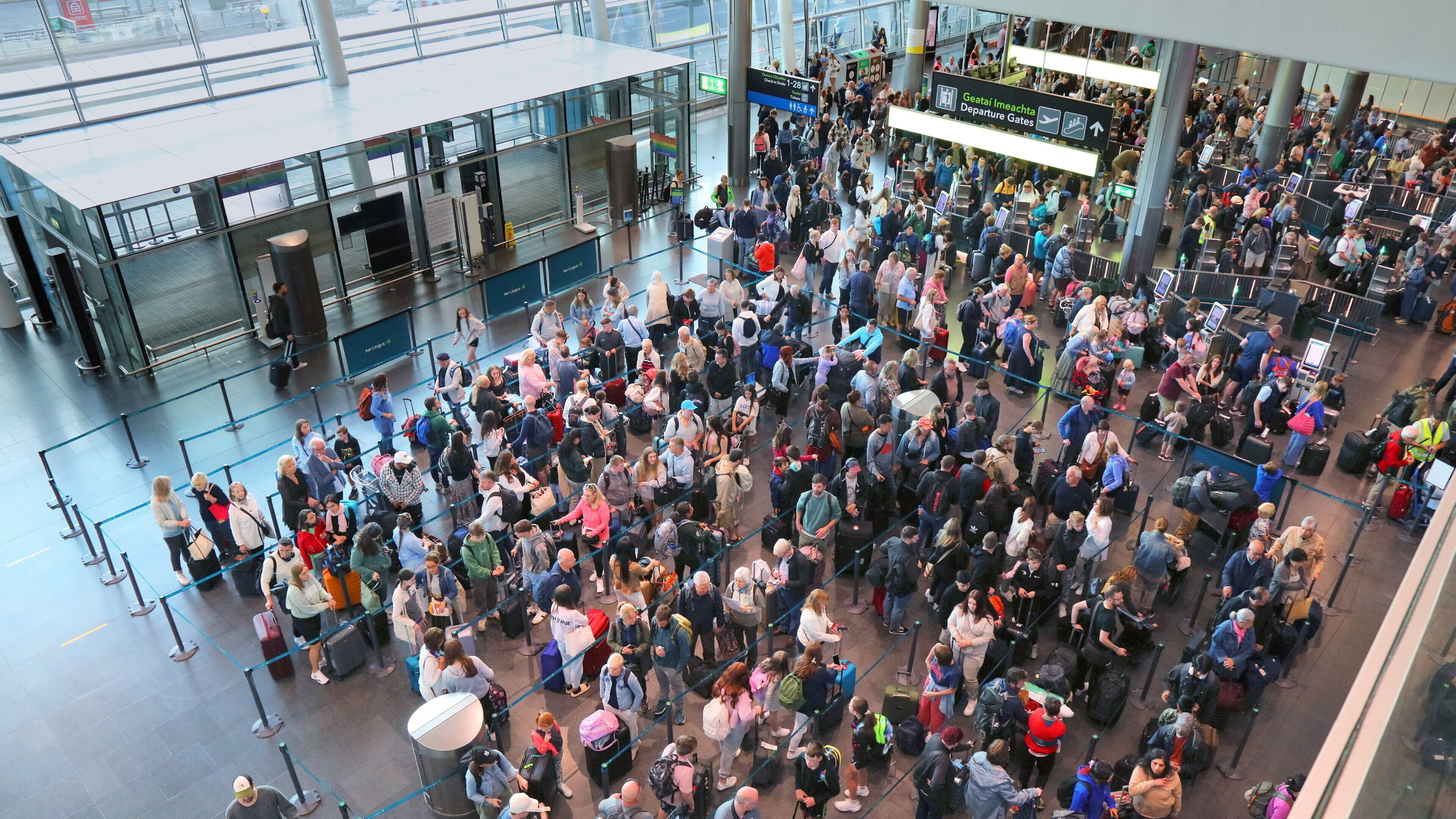 Dublin Airport records record summer passenger numbers as 3.8 million travel through in August