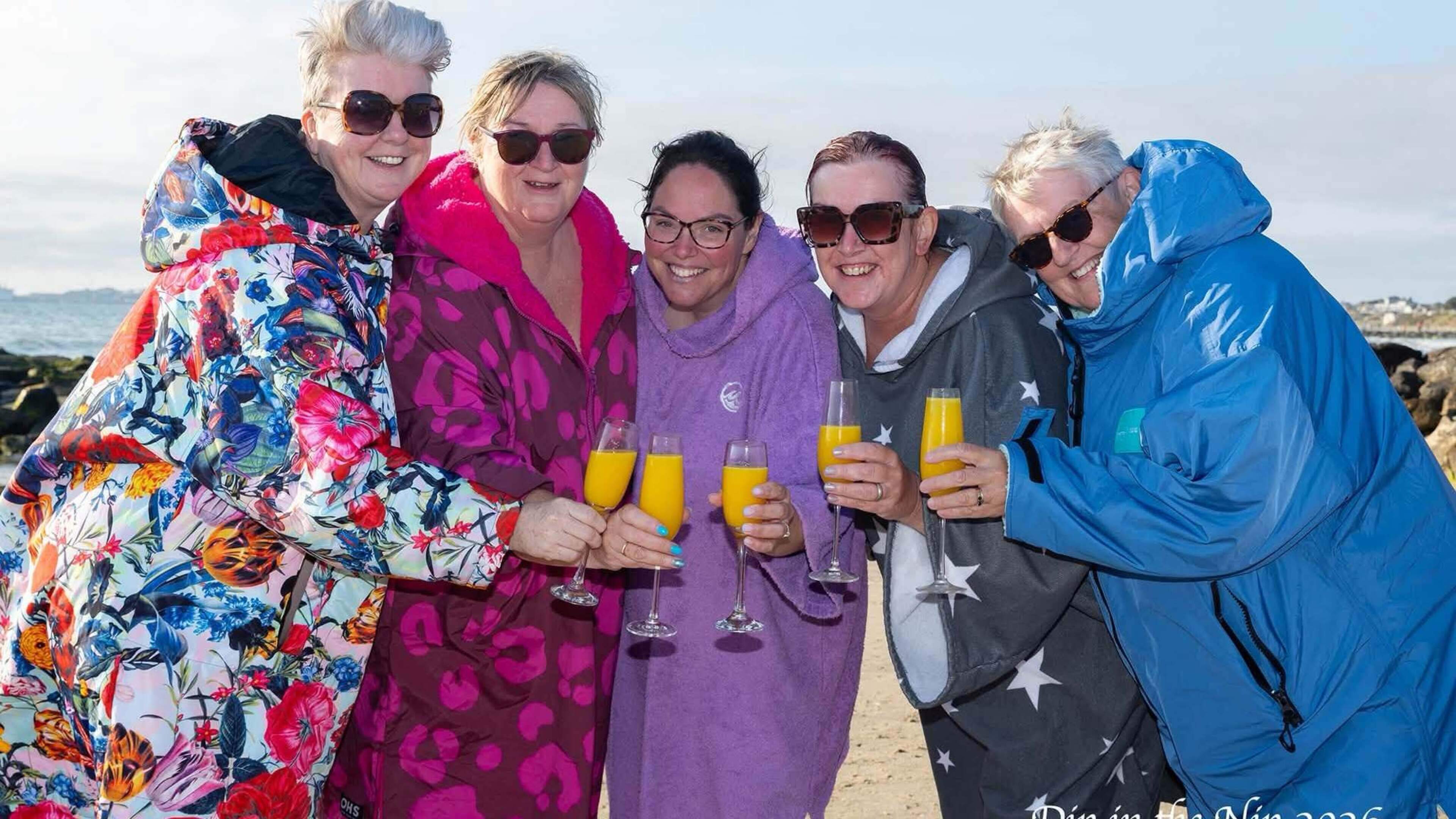 Sunrise swims, sausages and Prosecco: Wexford village wakes up to the sound of Dip in the Nip