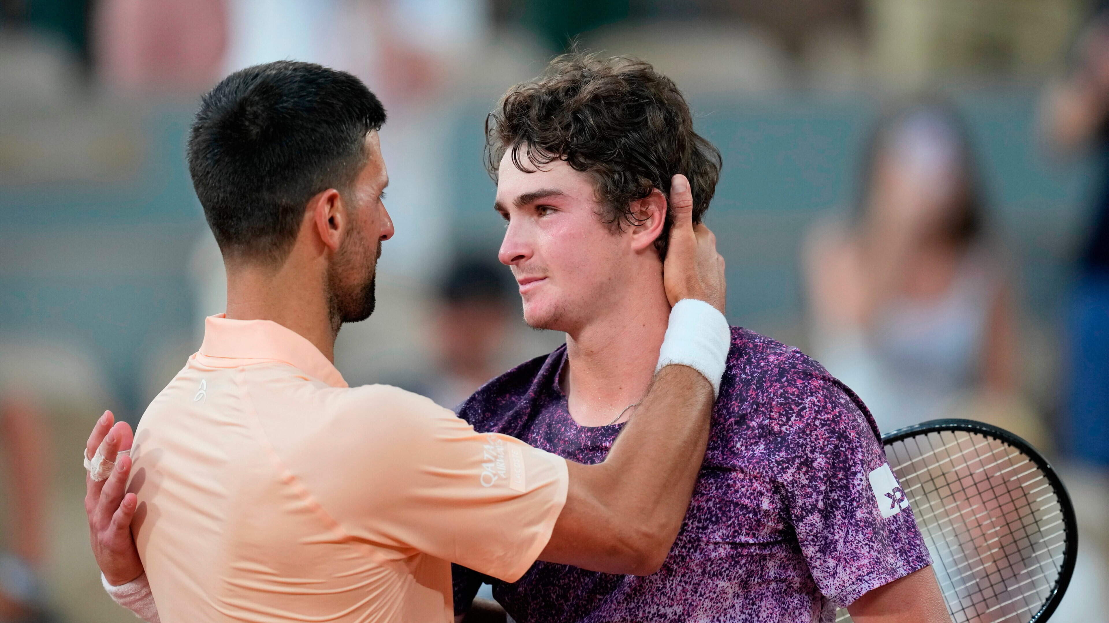 Fonseca stuns Djokovic as Sinner exits