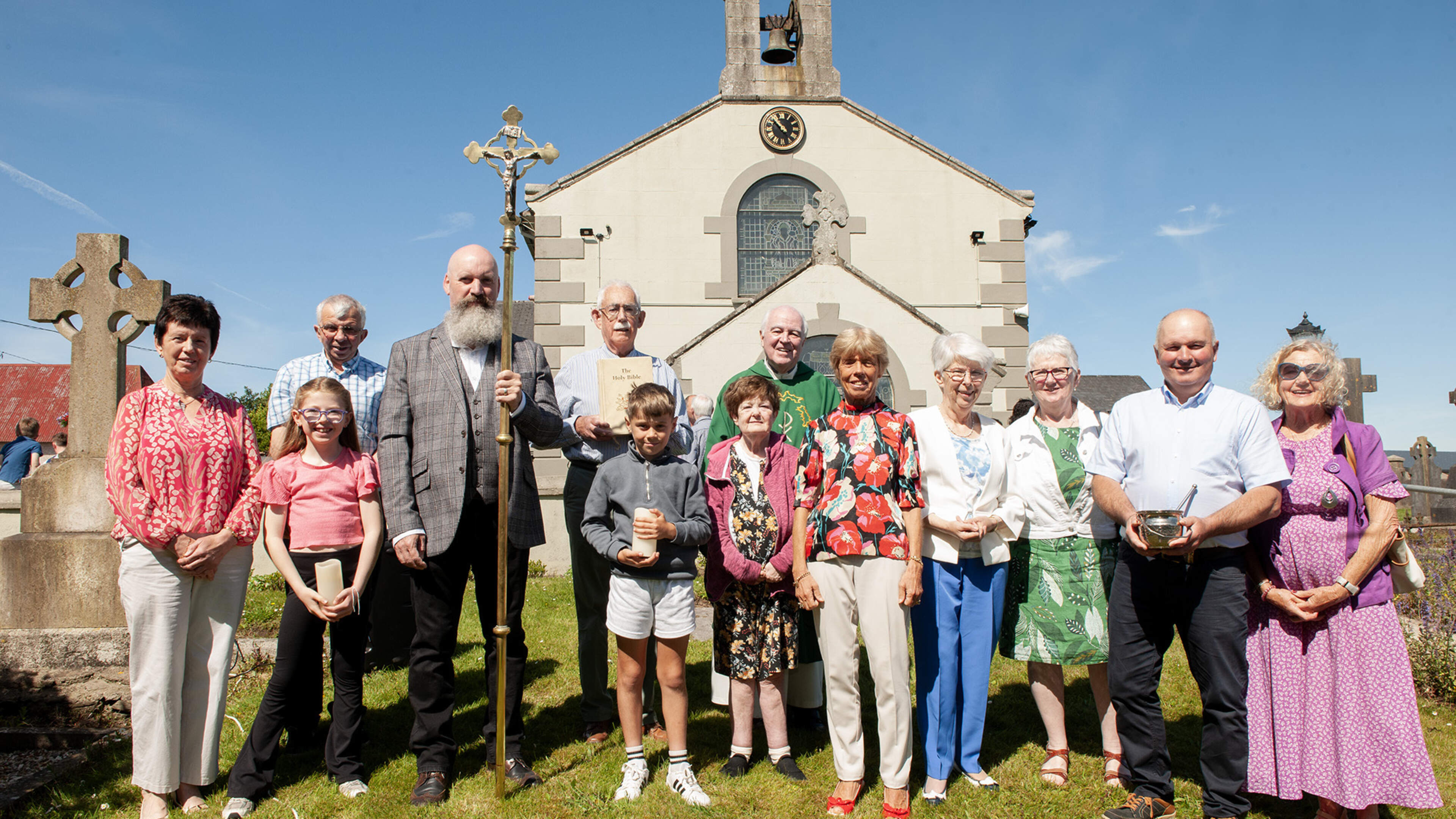 Procession, prayers and poetry mark installation of new clock at rural Wexford church