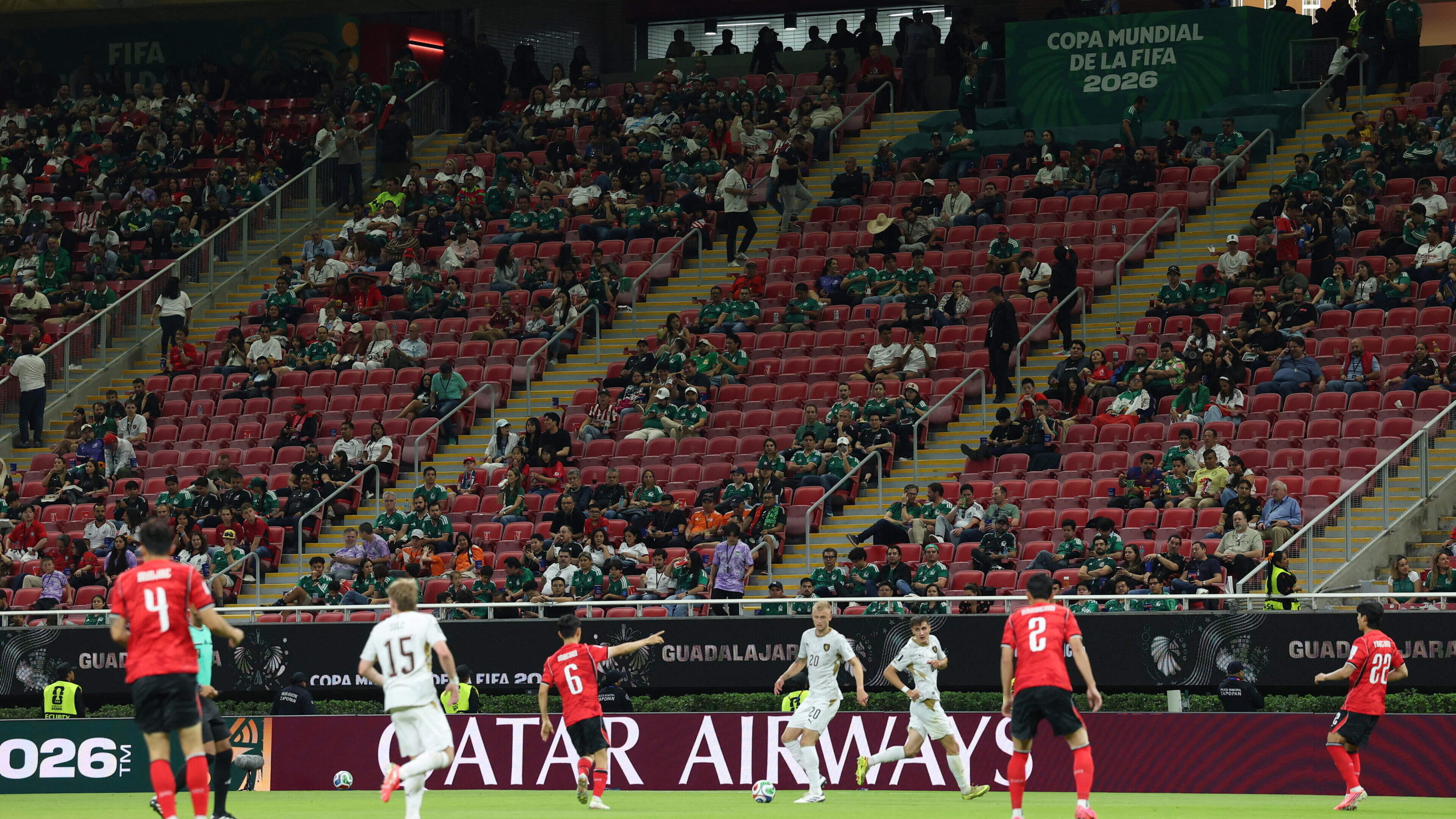Embarrassment for Fifa with swathes of empty seats