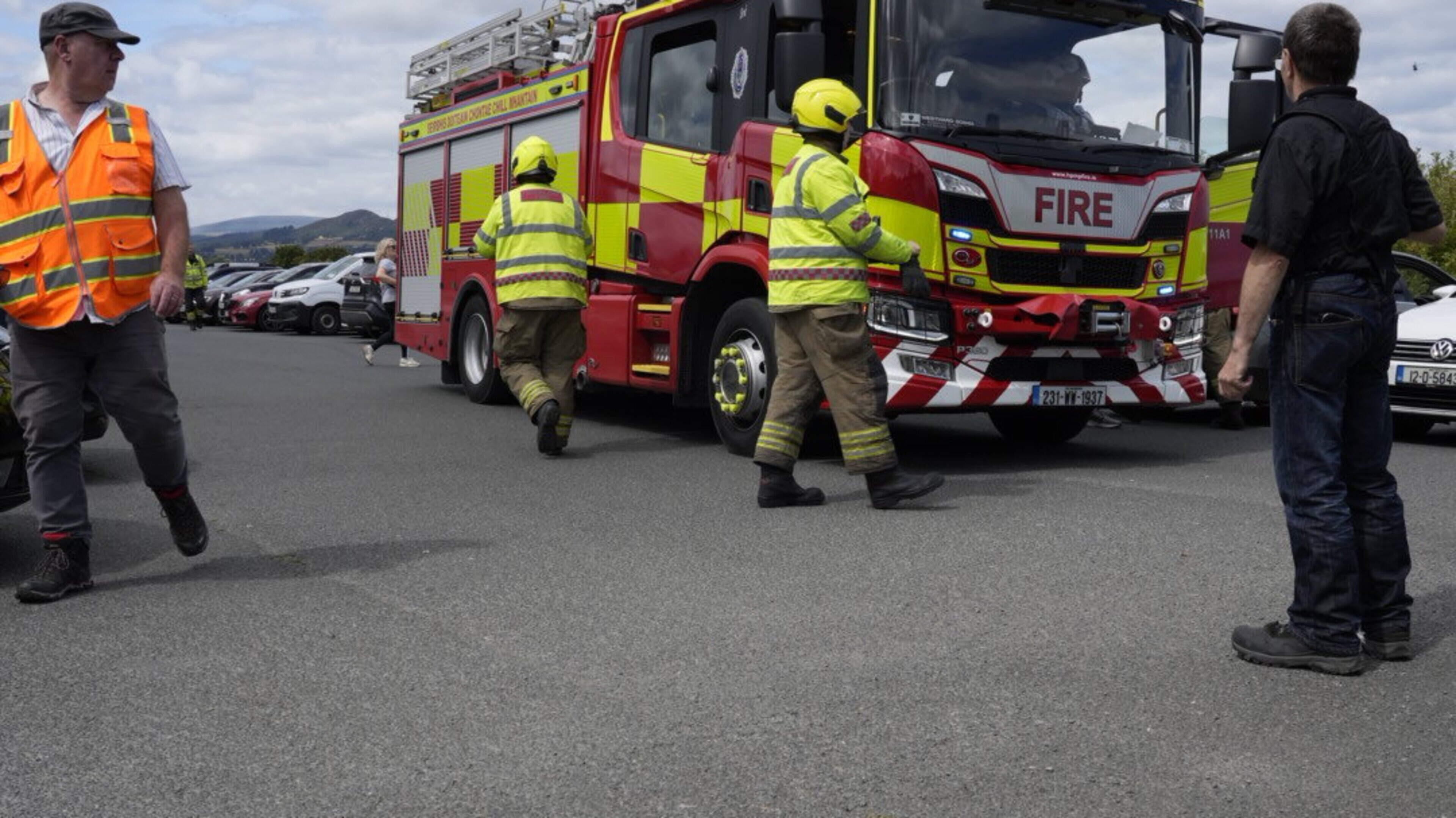 Private helicopter helped put out fire hours before Bray Air Display start