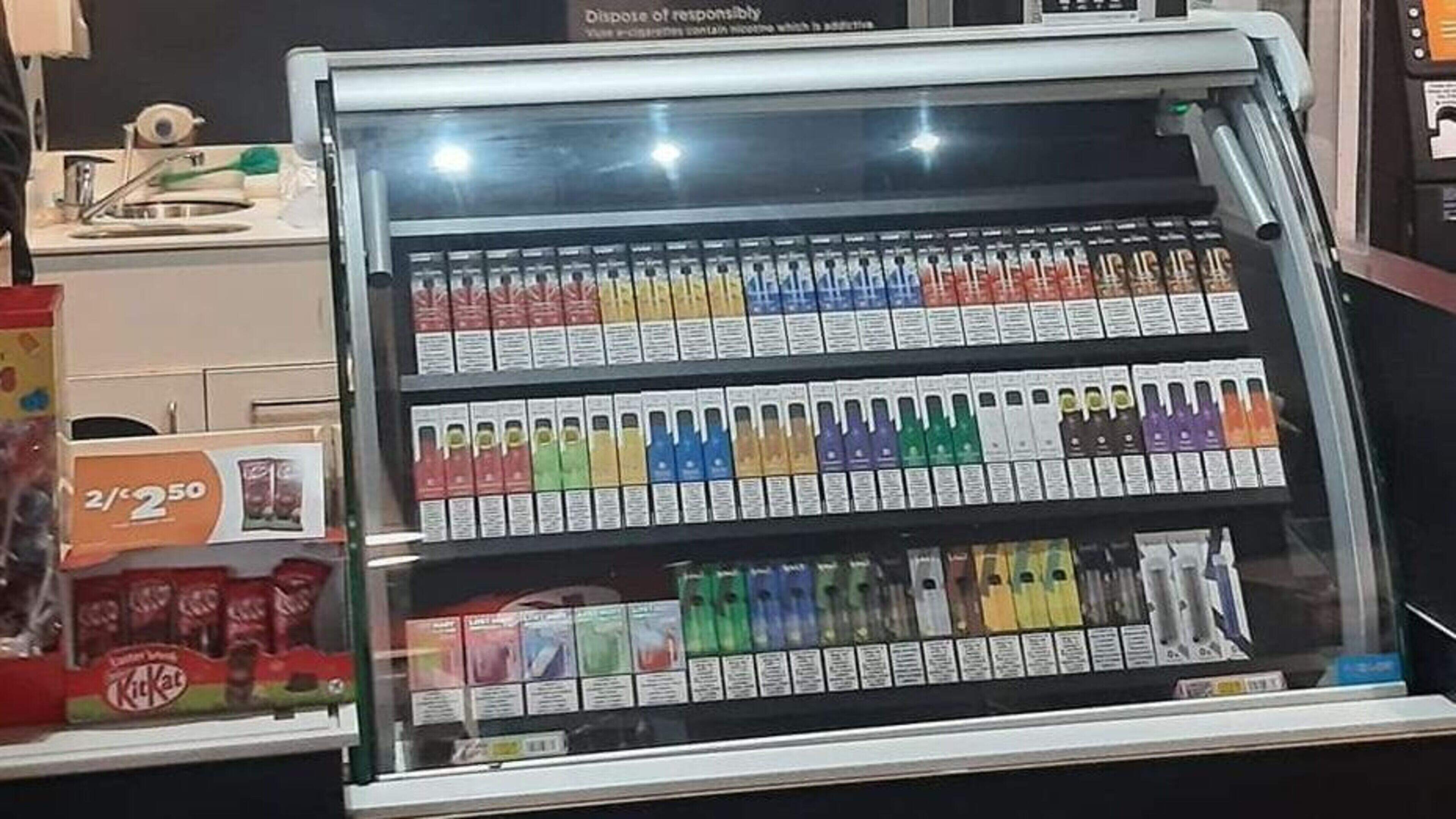 Concerns raised as Wicklow garage replaces ice cream stand with e-cigarette  display