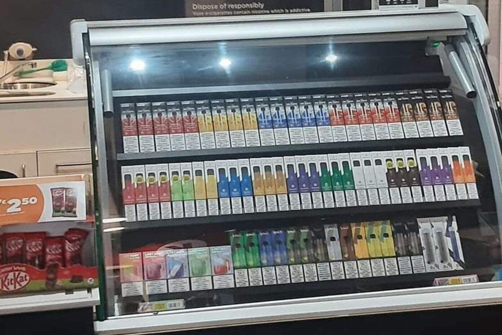 Concerns raised as Wicklow garage replaces ice cream stand with e-cigarette  display