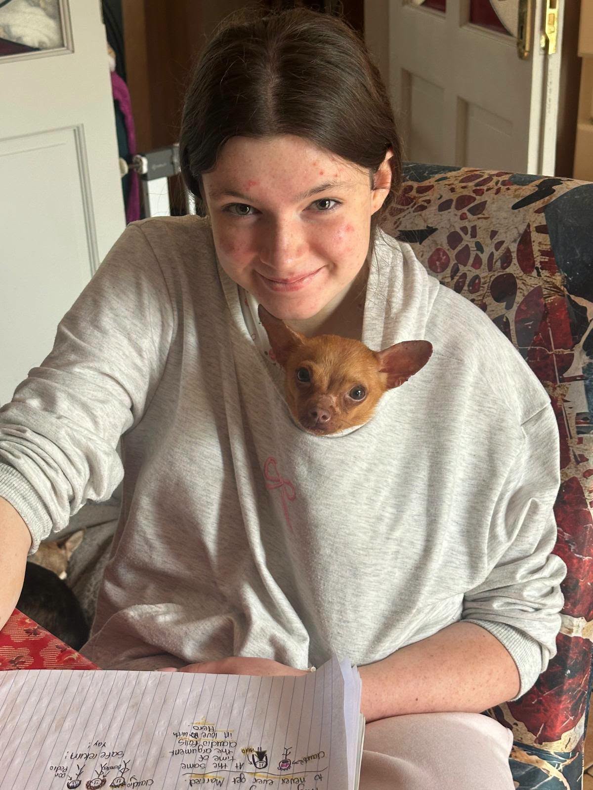 Tiny dog rescued by young girls from roadside ditch in Galway now ‘blossomed’ into happy pup