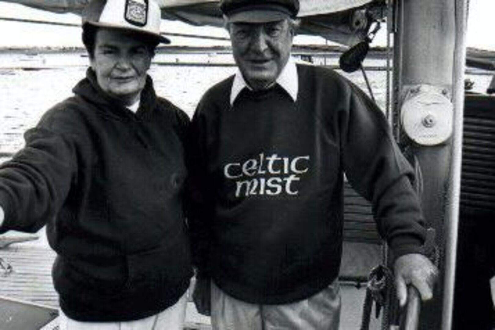 Charles Haughey and Maureen on board Celtic Mist