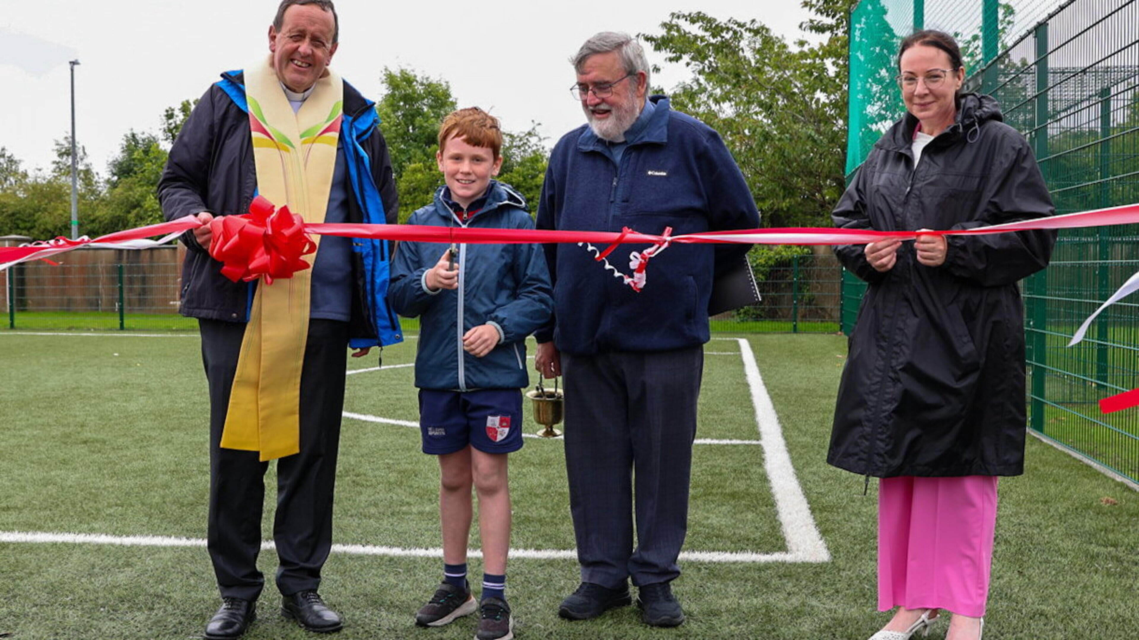 Wexford school unveil new modular classrooms and Astroturf pitch 