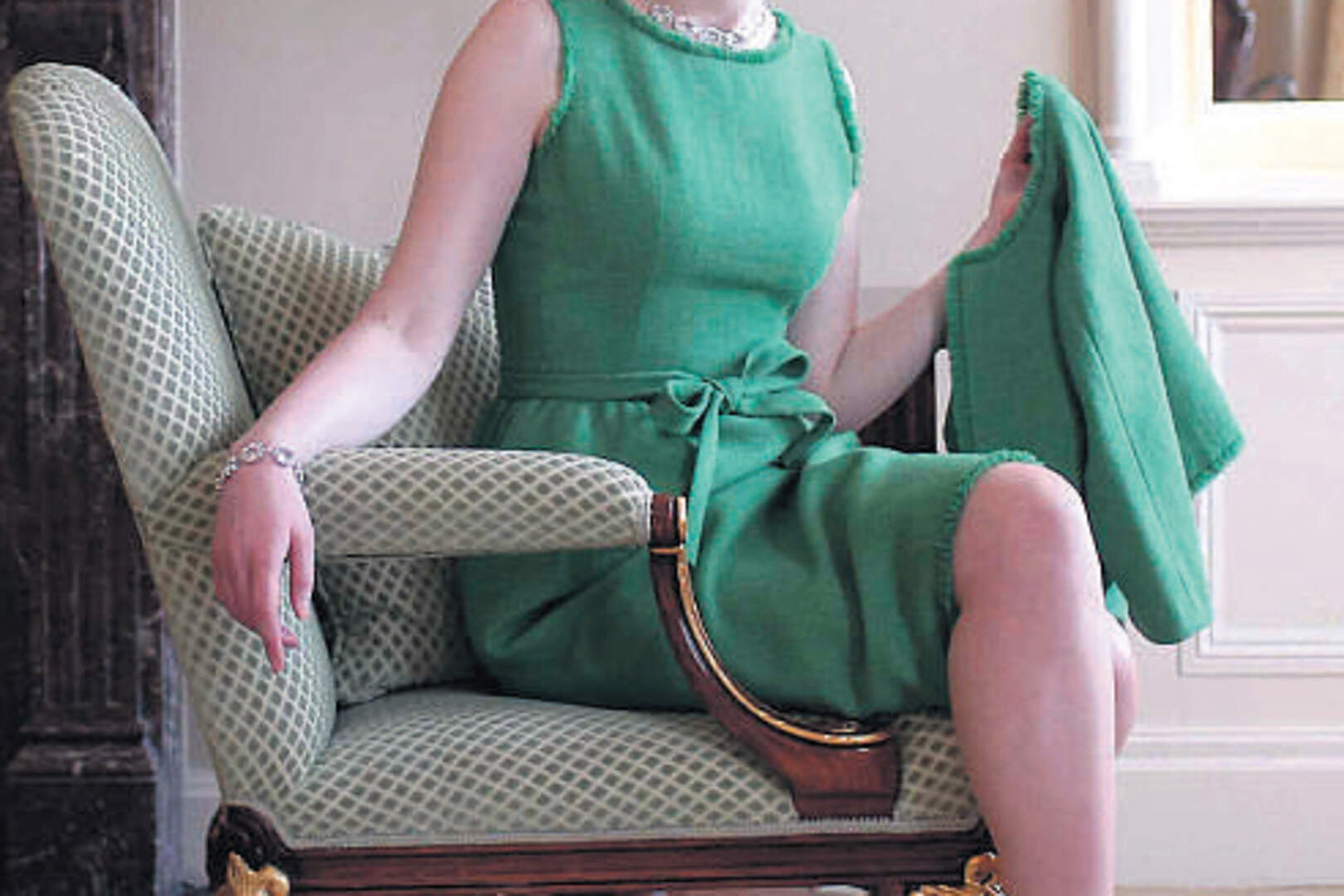grace kelly green dress Behind the scenes with Hollywood royalty: Grace Kelly in green glamour,  1954 Grace Kelly wore an emerald green gown for a St. Patrick's Day  photoshoot at MGM in 1954, photographed by Gene