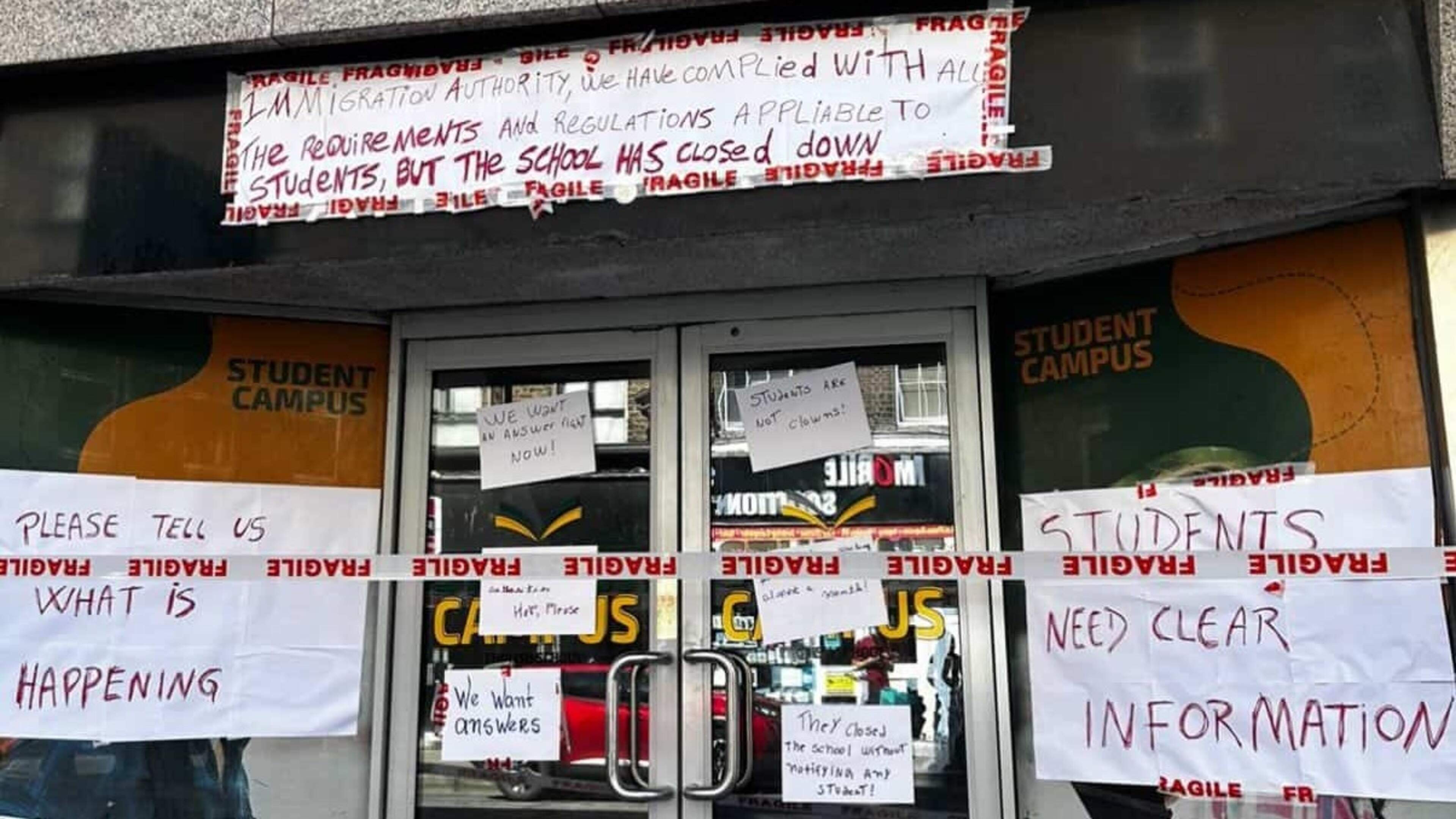 Protest for Limerick language school as abrupt shutdown leaves students stranded and teachers unpaid