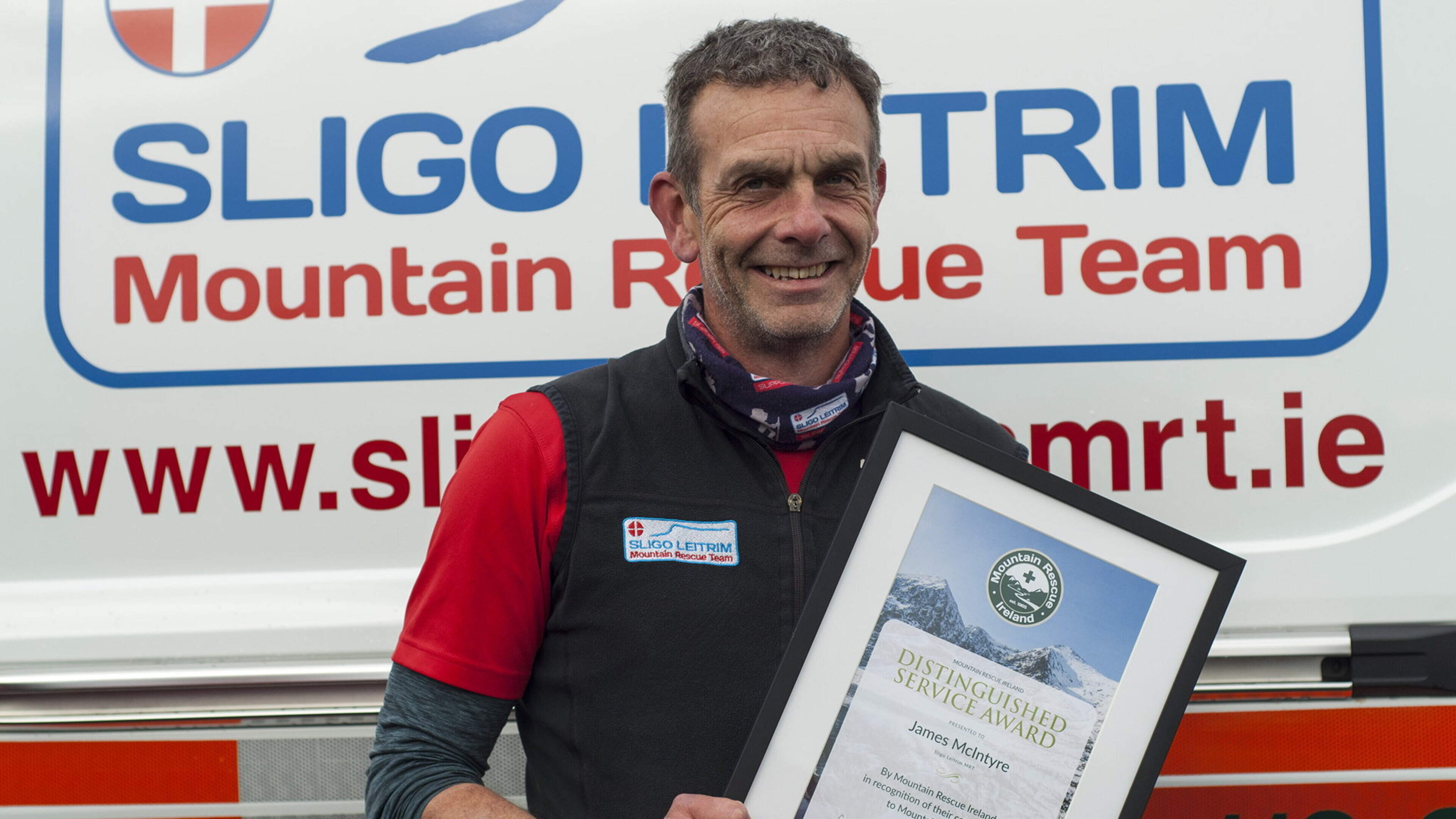 Veteran medic with Sligo/Leitrim Mountain Rescue Team wins national award after 25 years of voluntary service 