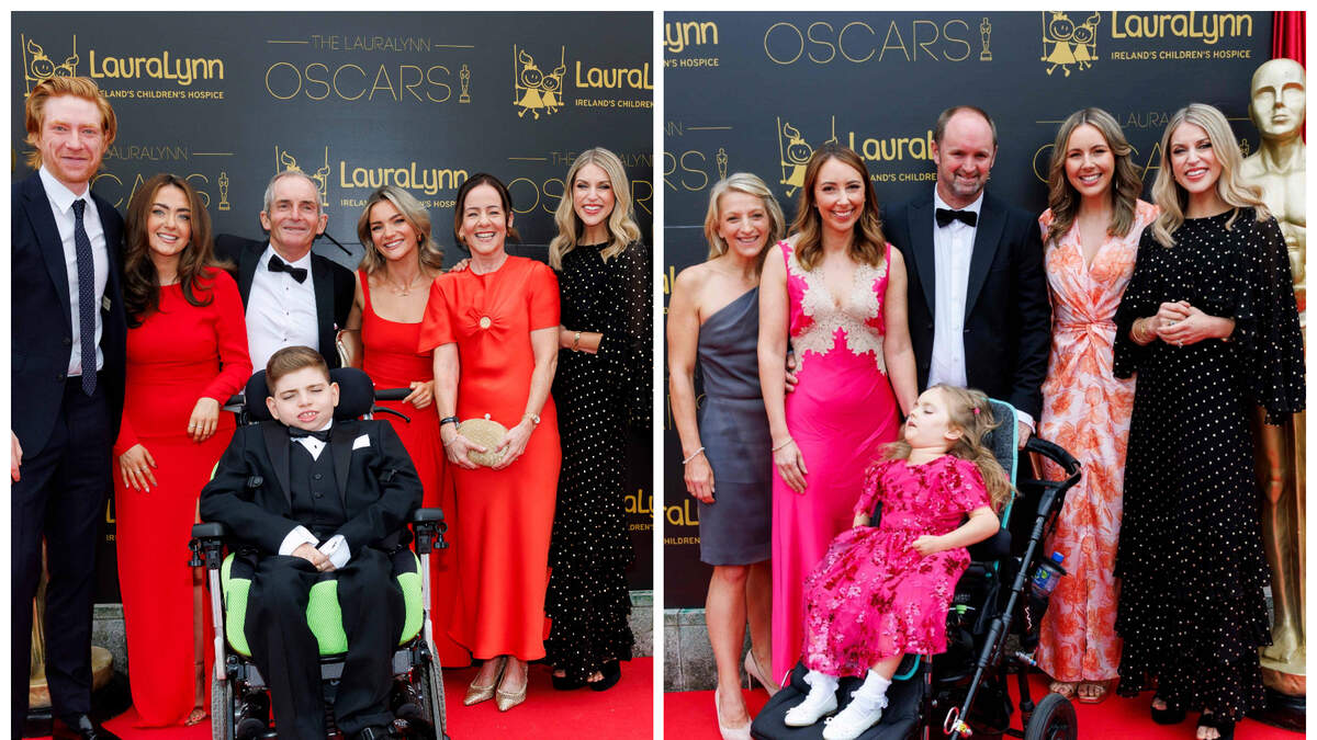 Two Laois families celebrate with celebs at LauraLynn Oscars night