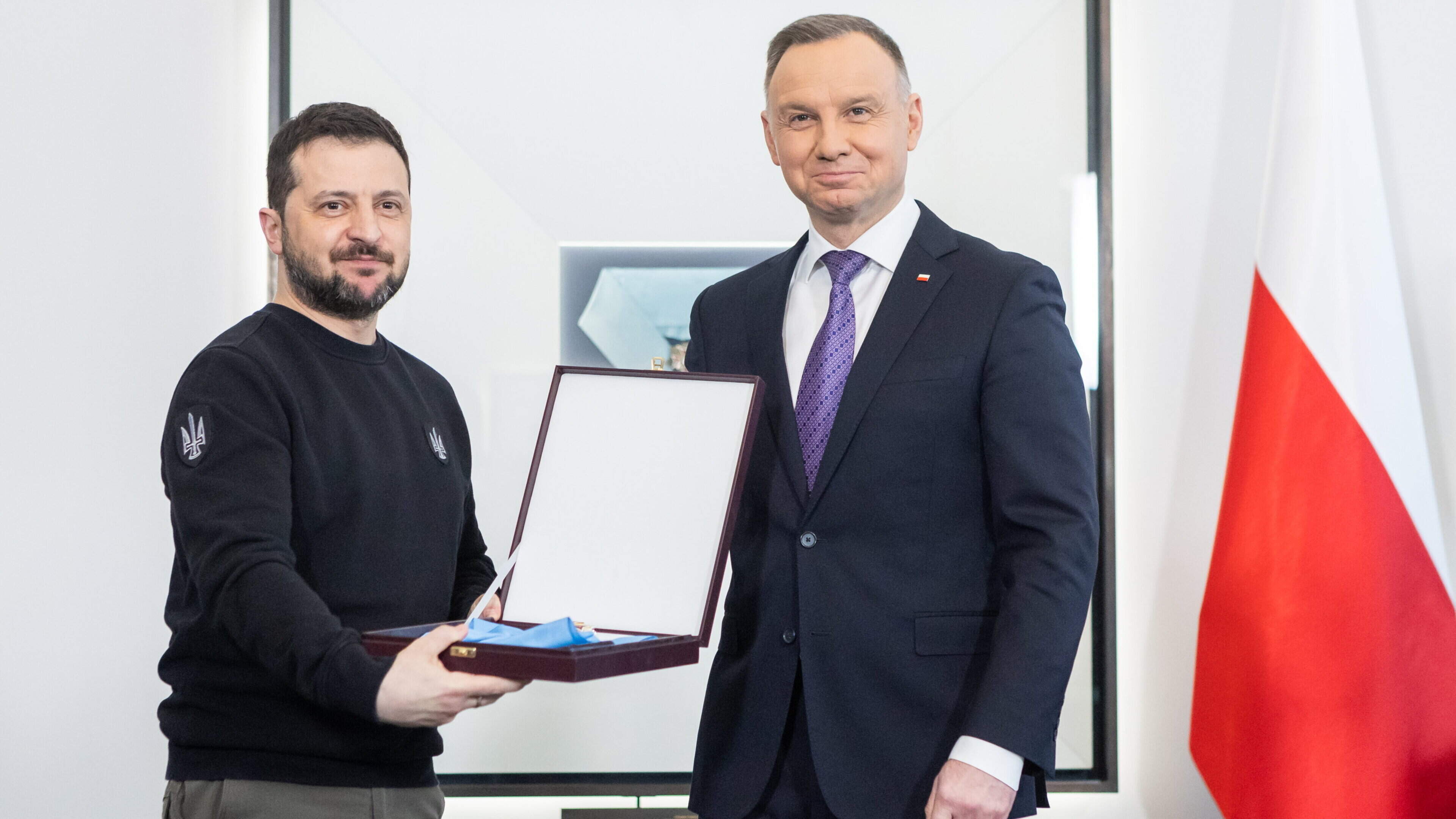 Zelensky says he returned state decoration to Polish president in row over WWII massacre