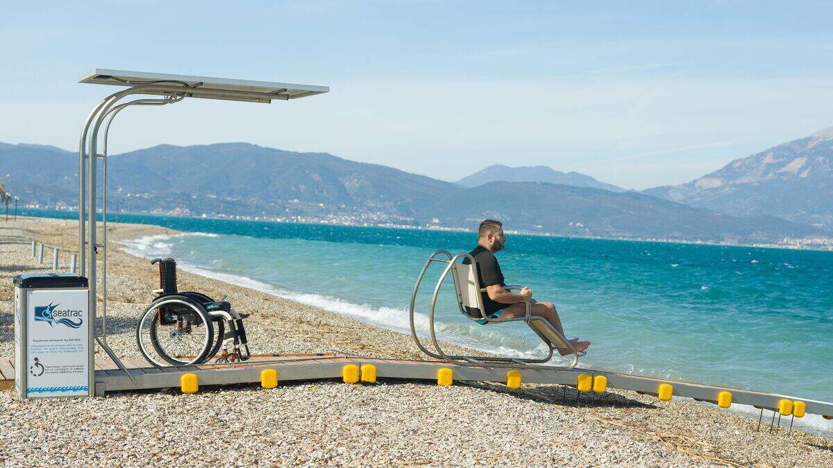Greece makes nearly 200 beaches accessible with adaptive chairs | Irish ...