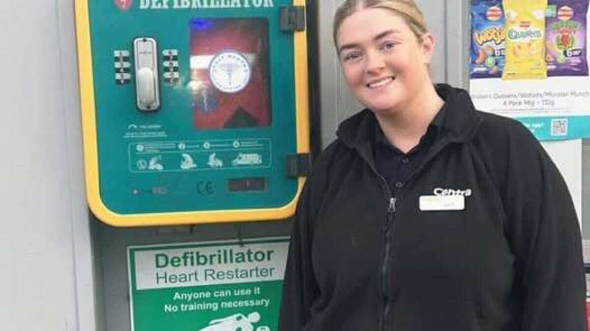 Updated defibrillator installed outside Drogheda Centra store