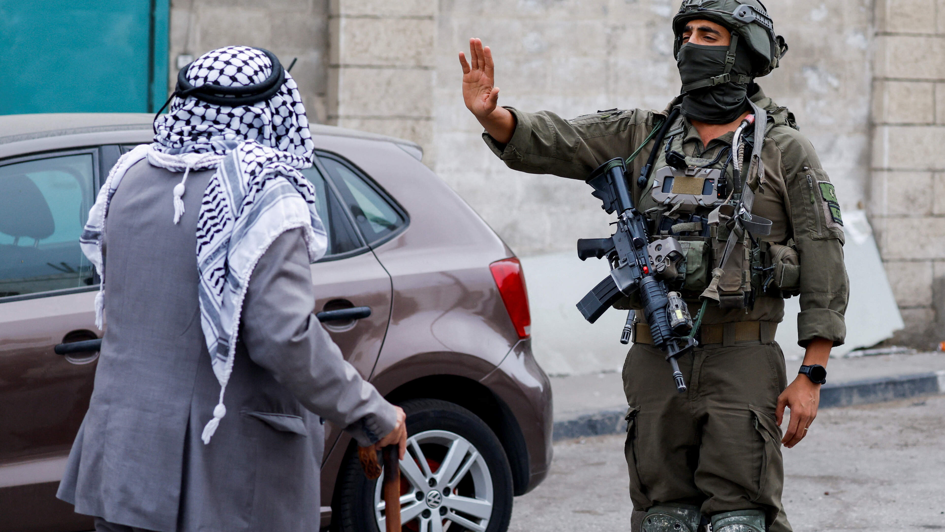 Palestinians protest against military demolitions in West Bank as Israelis vote