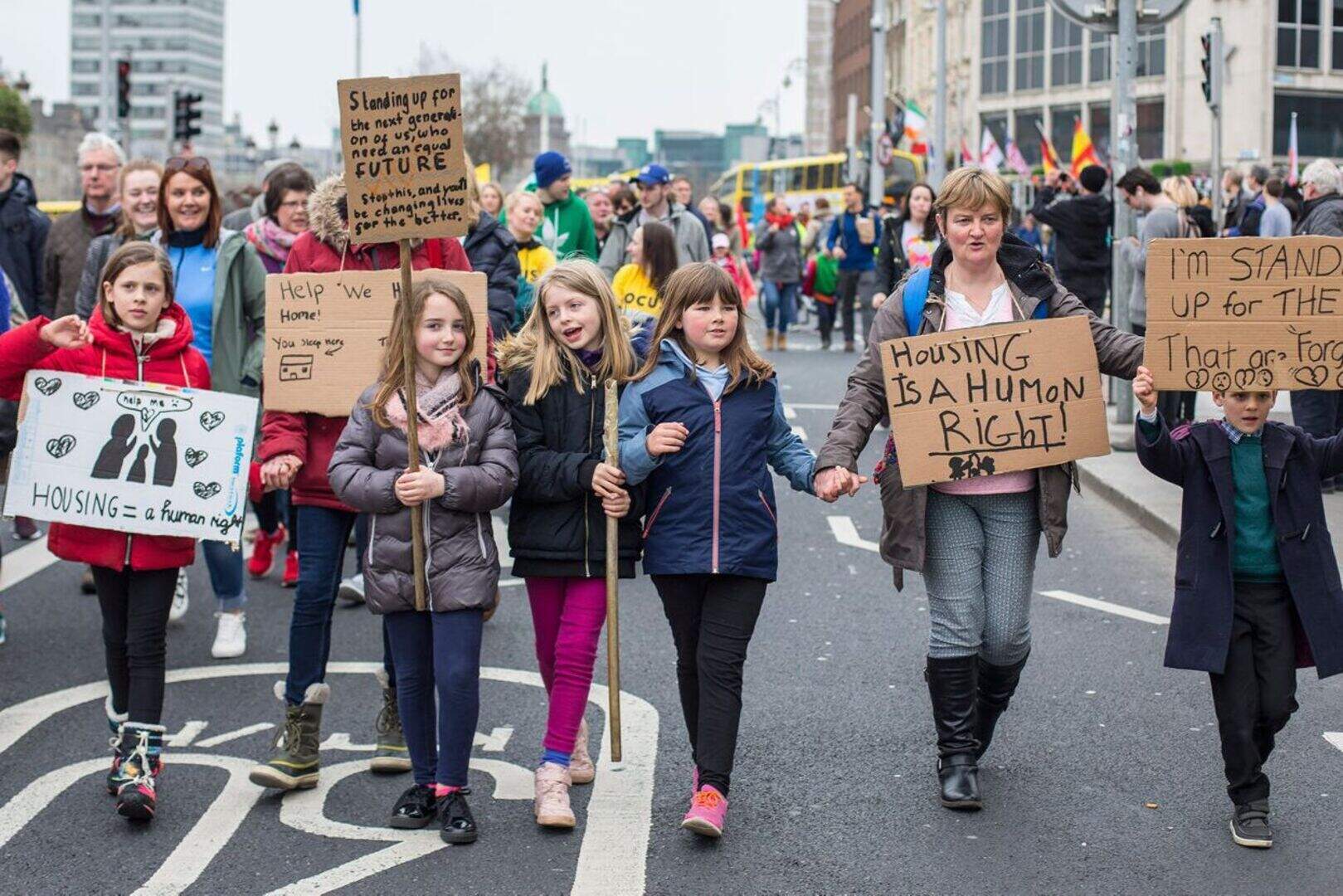 Thousands march to demand Government action to solve the national ...