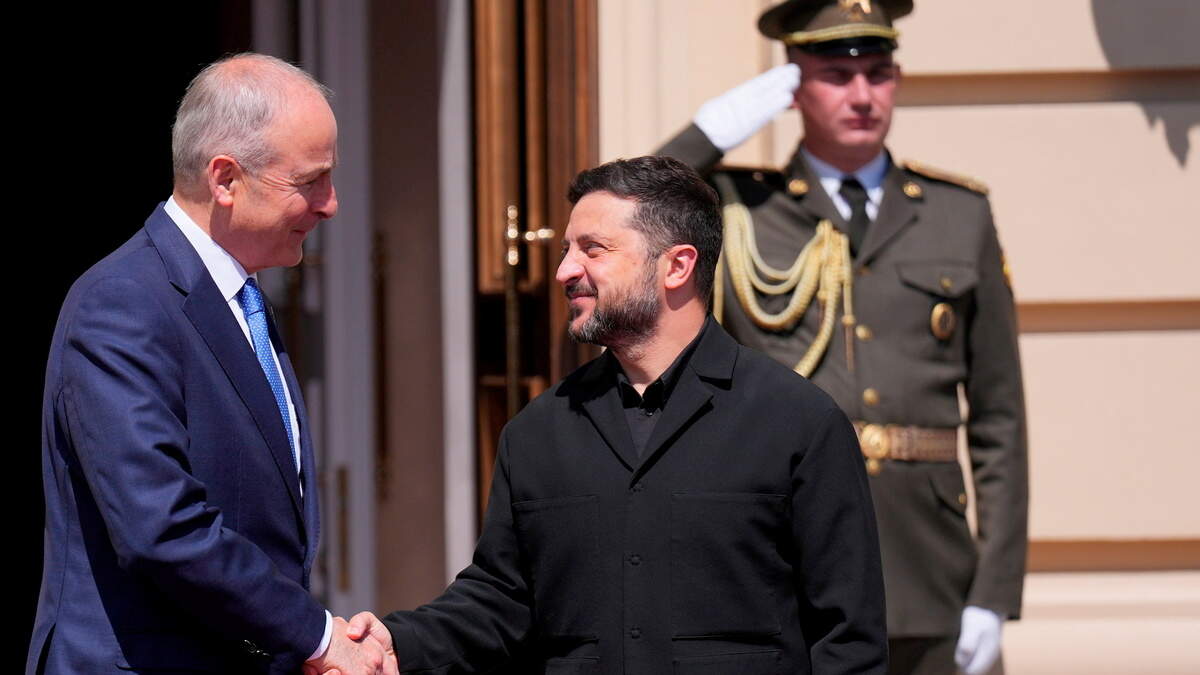 Taoiseach speaks after Coalition of the Willing talks on Ukraine's Independence Day