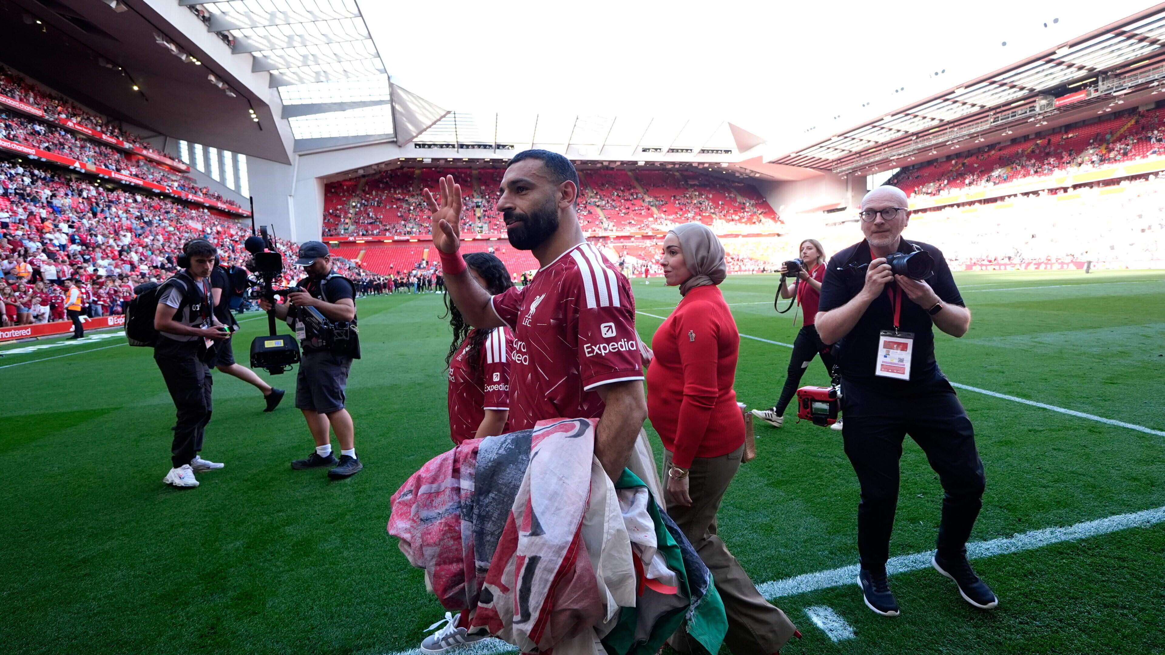 Mohamed Salah signs off Liverpool career with an assist during Brentford draw