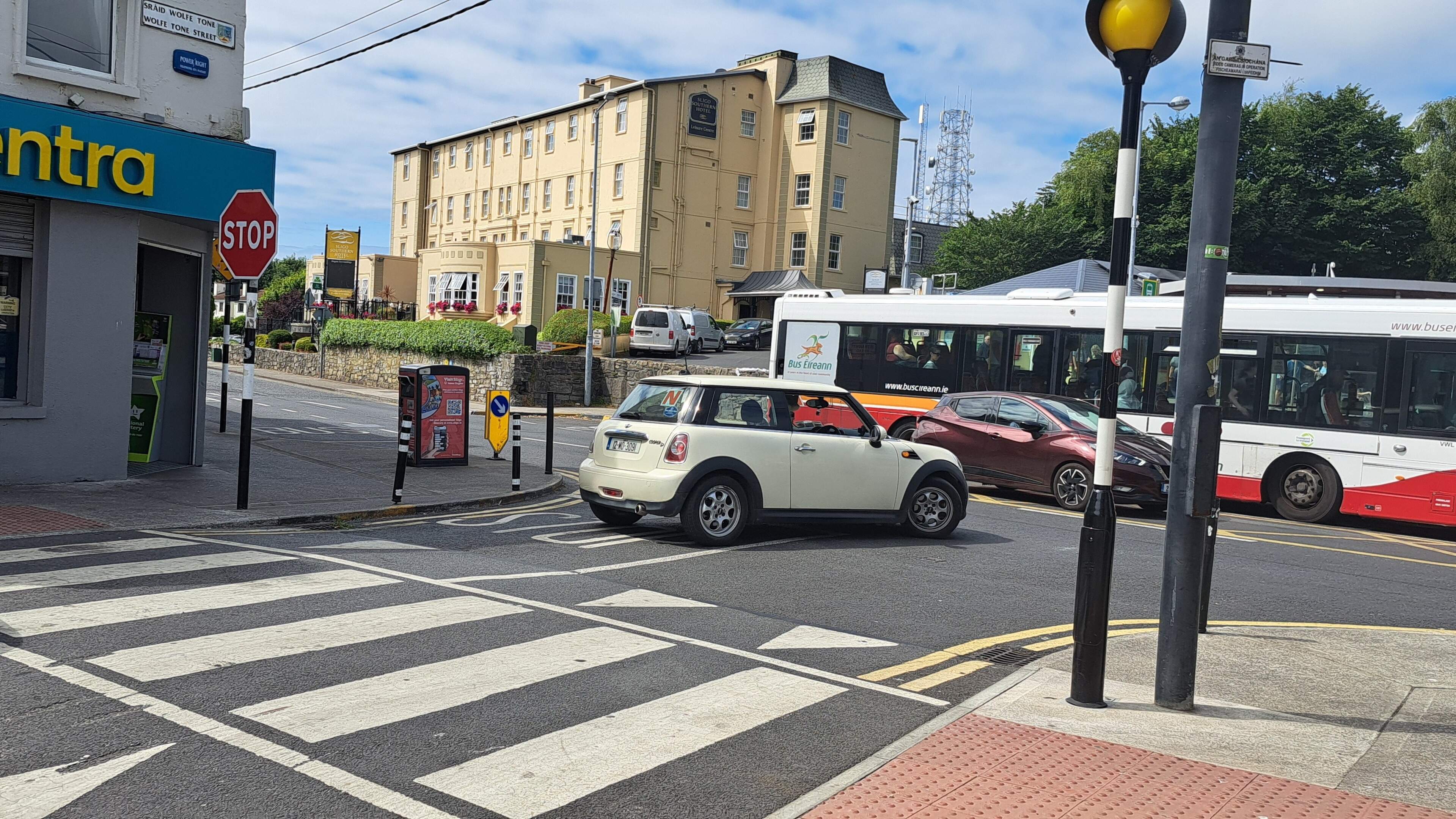 Claims that bus stop is ‘in the wrong place’ at Wolfe Tone Street and Knappagh Road junction