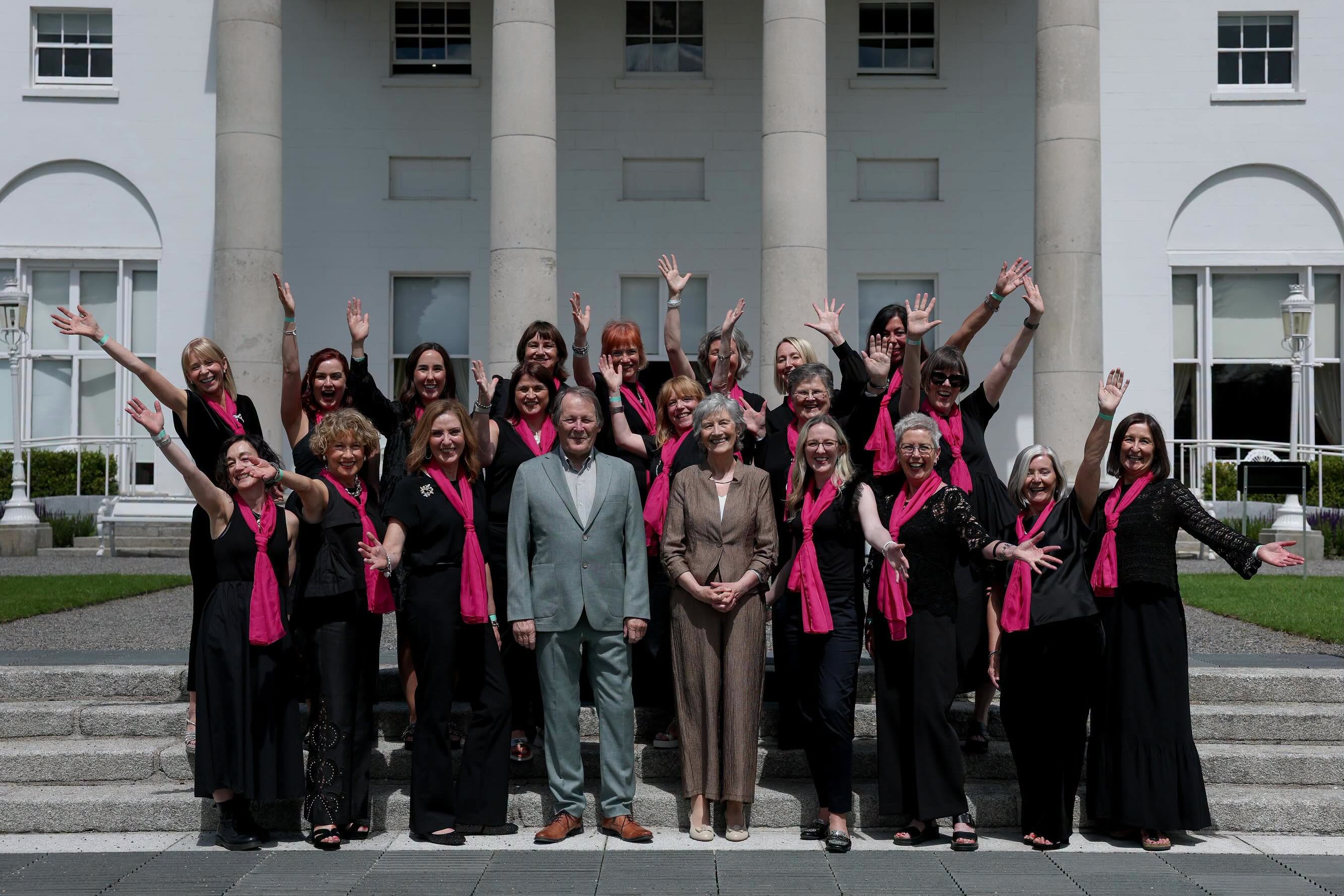 Wexford women’s choir rejoice in Áras an Uachtaráin performance