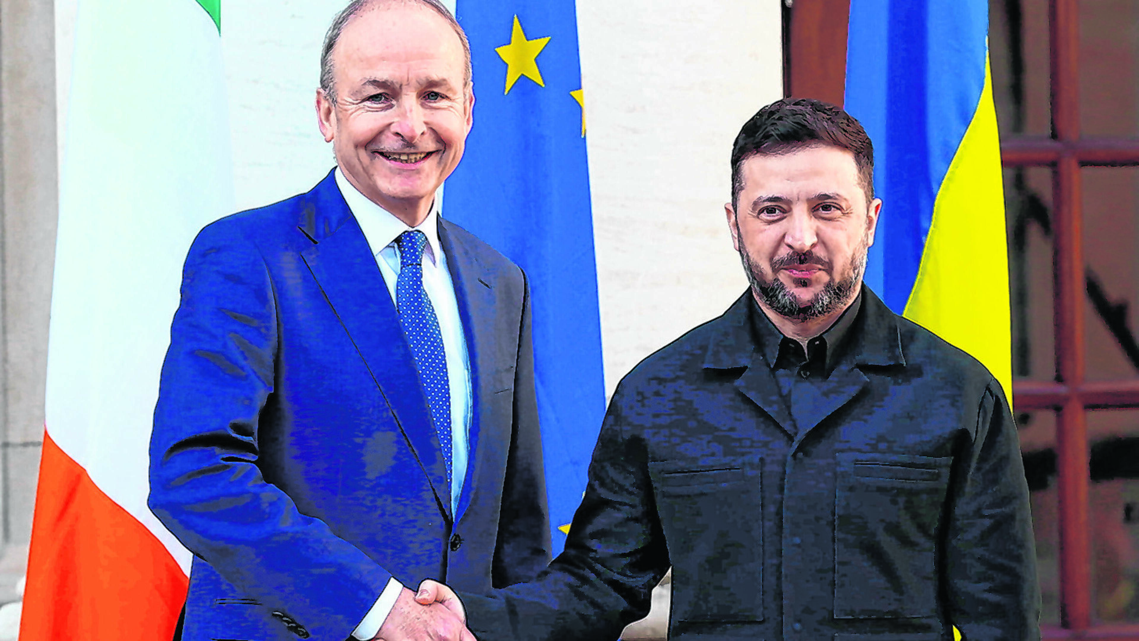 Volodymyr Zelensky arrives in Ireland as Government launches EU presidency at Dublin Castle