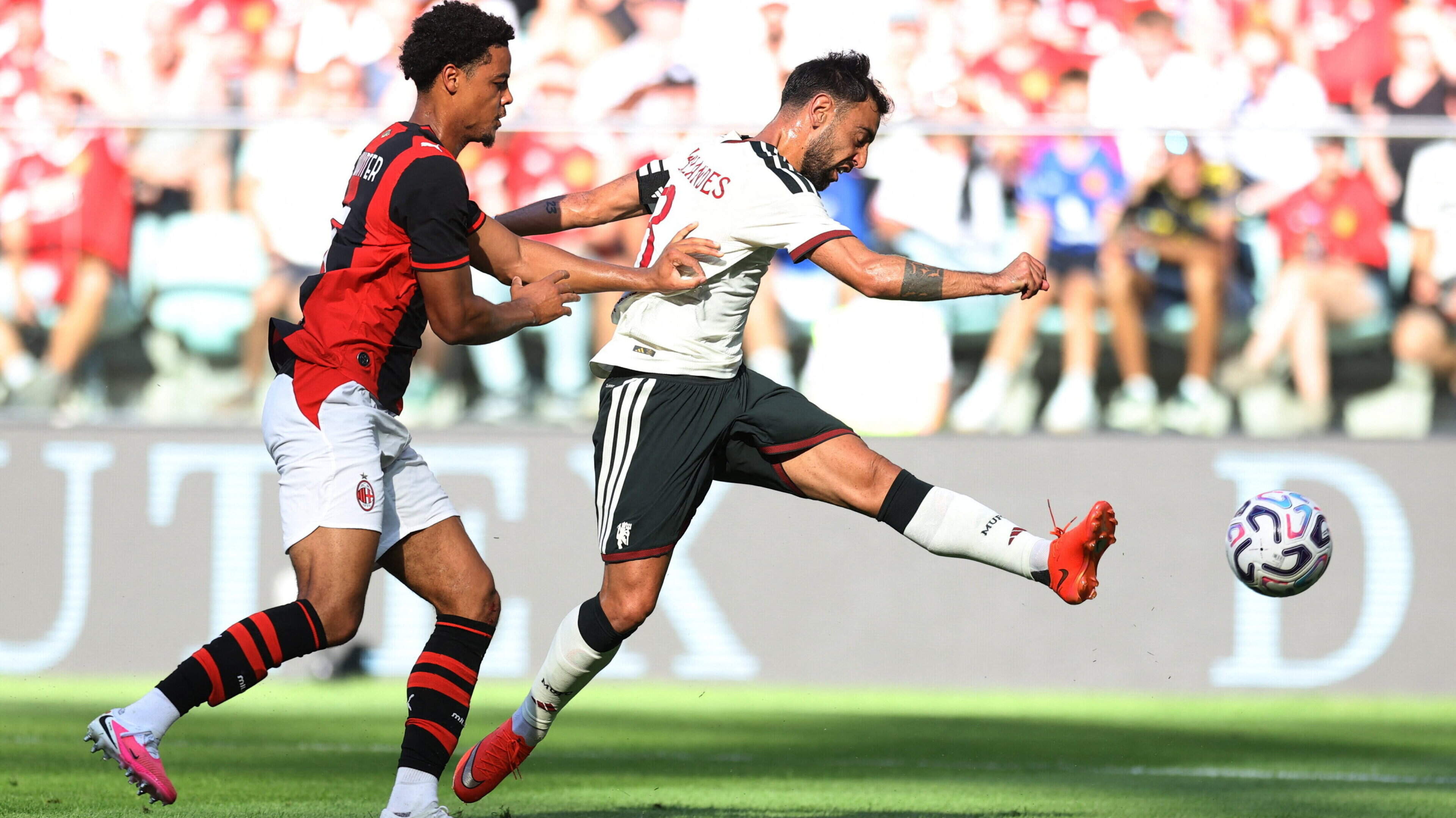 Bruno Fernandes misses another penalty as Ruben Amorim’s AC Milan beat Manchester United