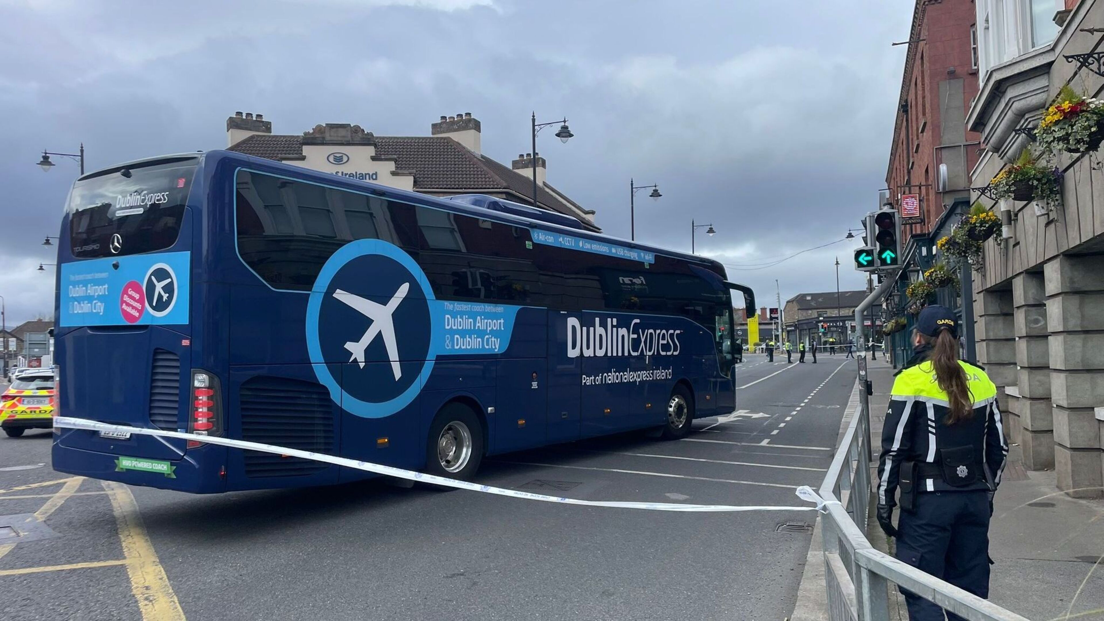 Gardaí at scene of serious Easter Monday crash involving bus and pedestrian in Dublin