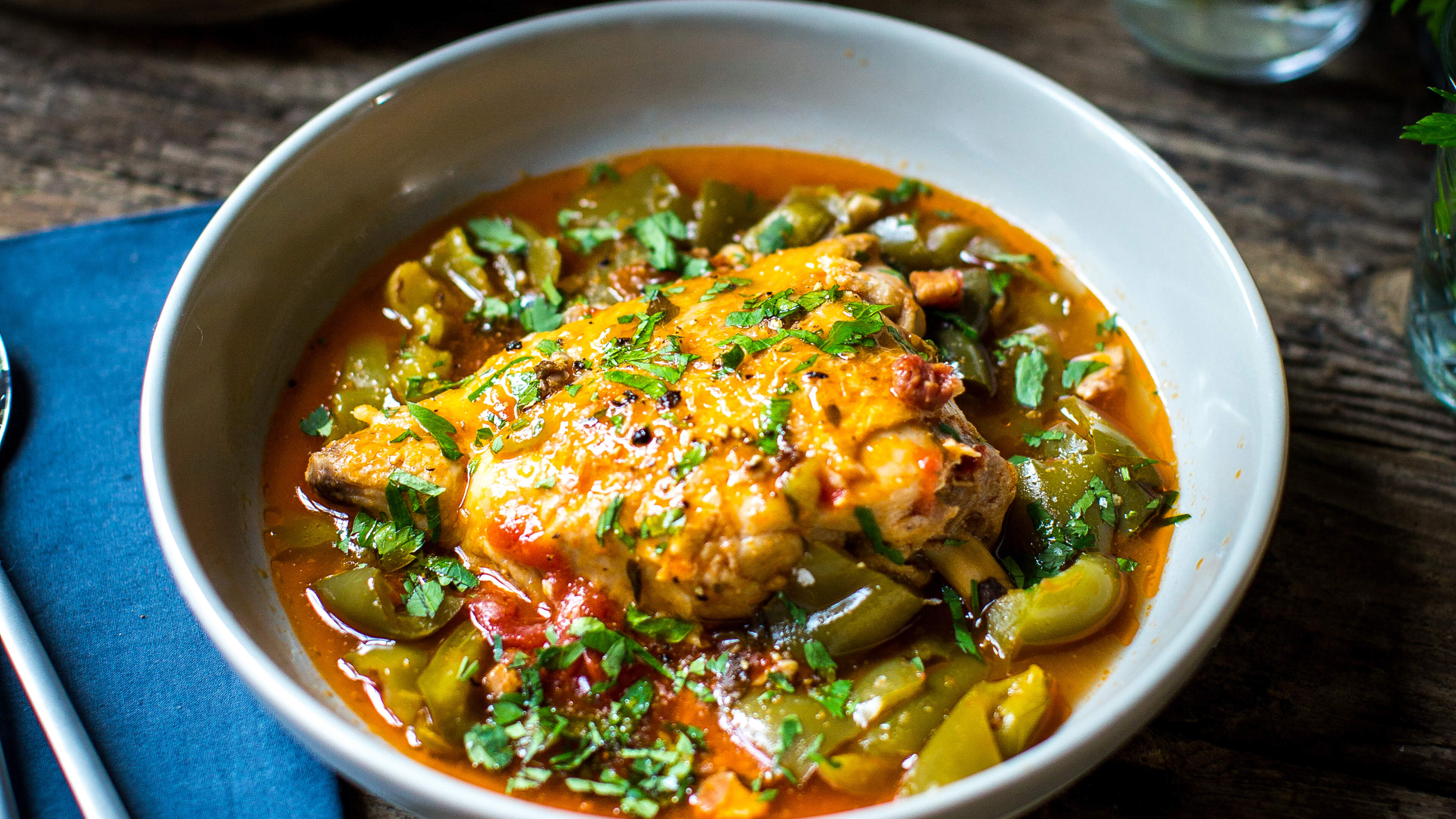 One-Pan Chicken Cacciatore