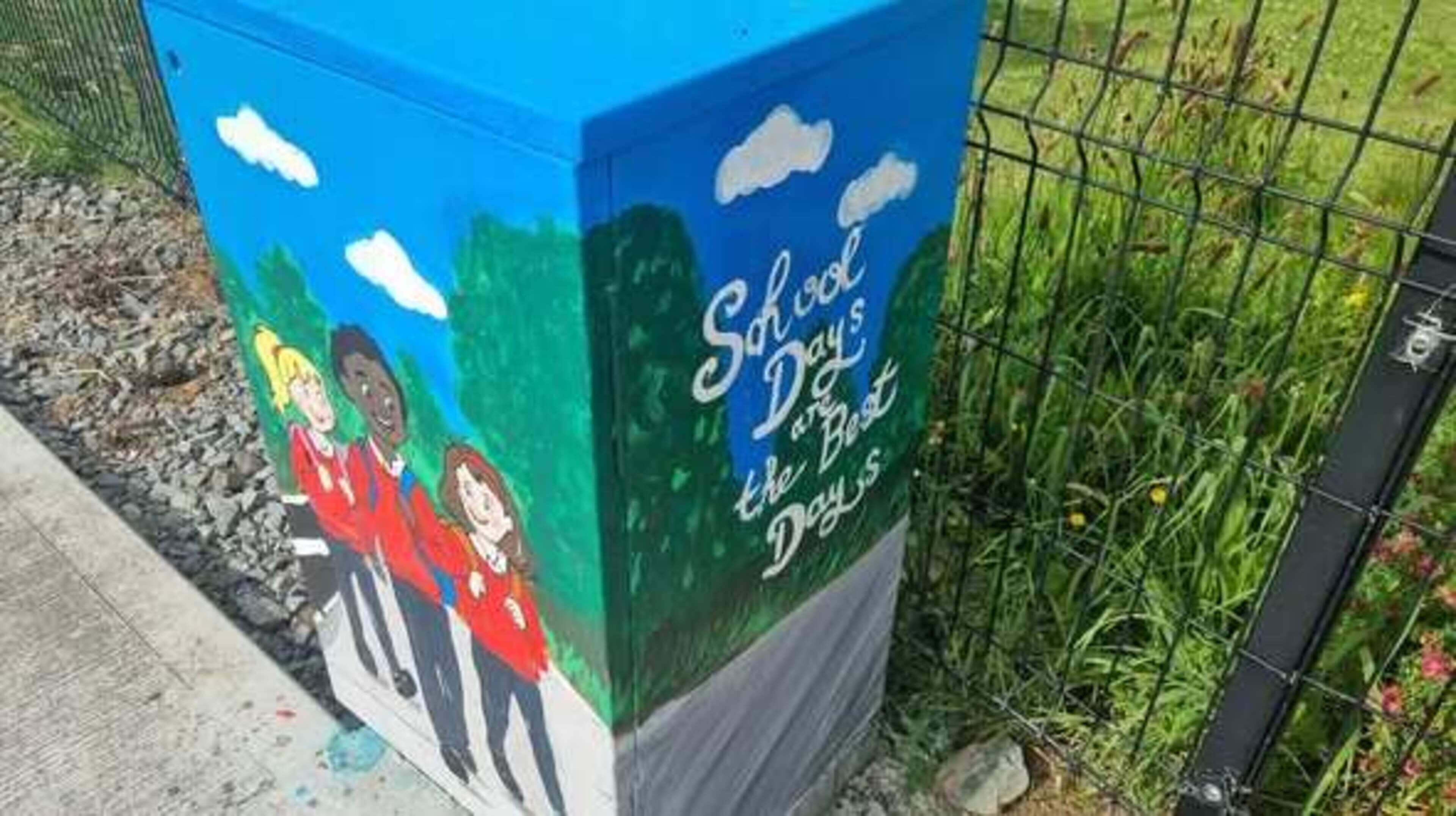 Community rallies behind artist brightening up Bettystown with colourful street art