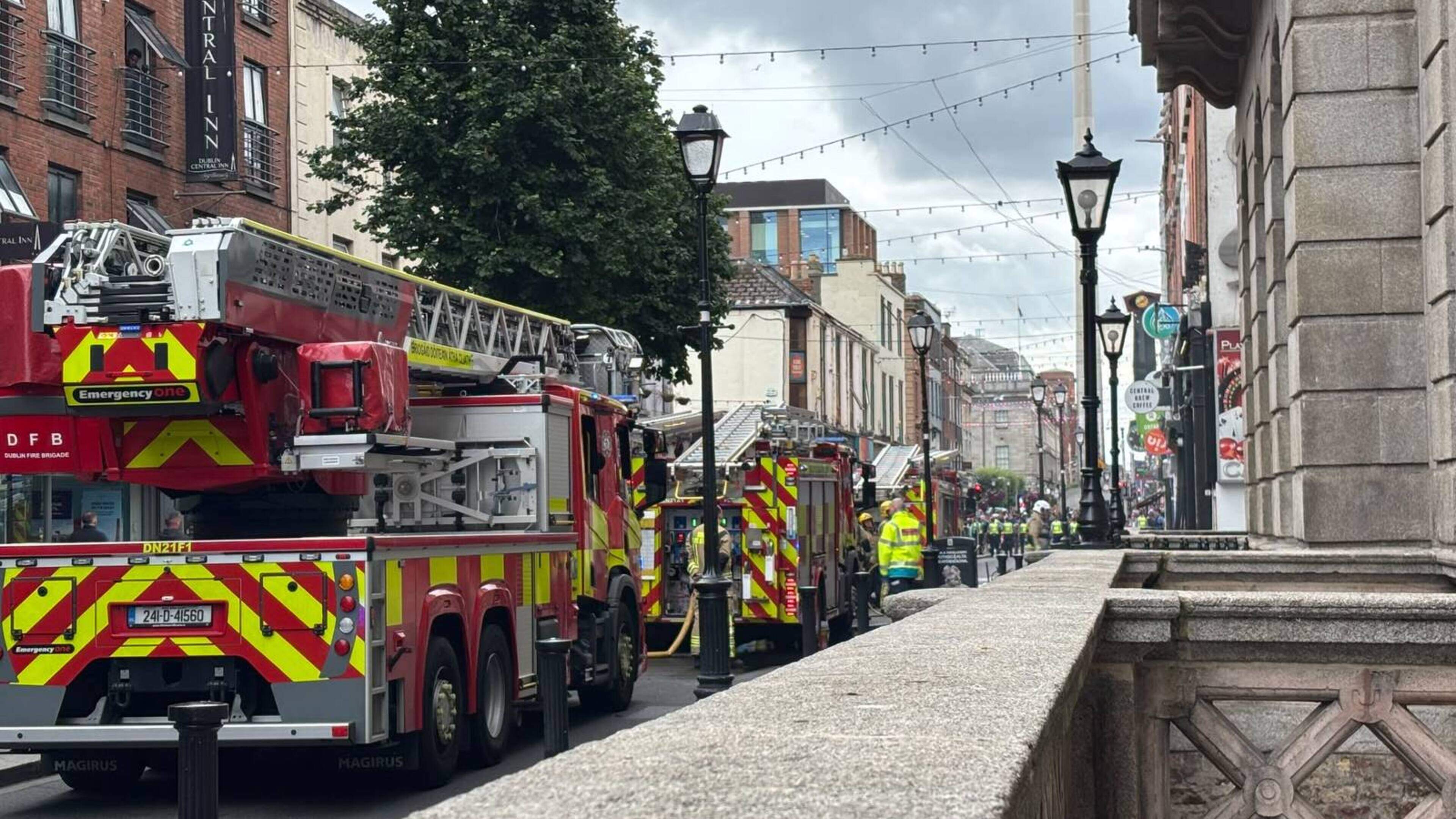 Large Fire Breaks Out in Dublin City Centre