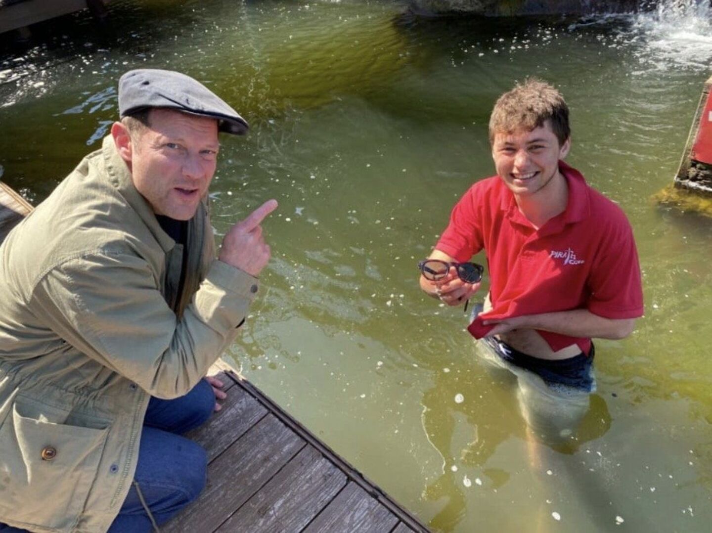 Wexford worker steals the show after diving into water to retrieve TV ...