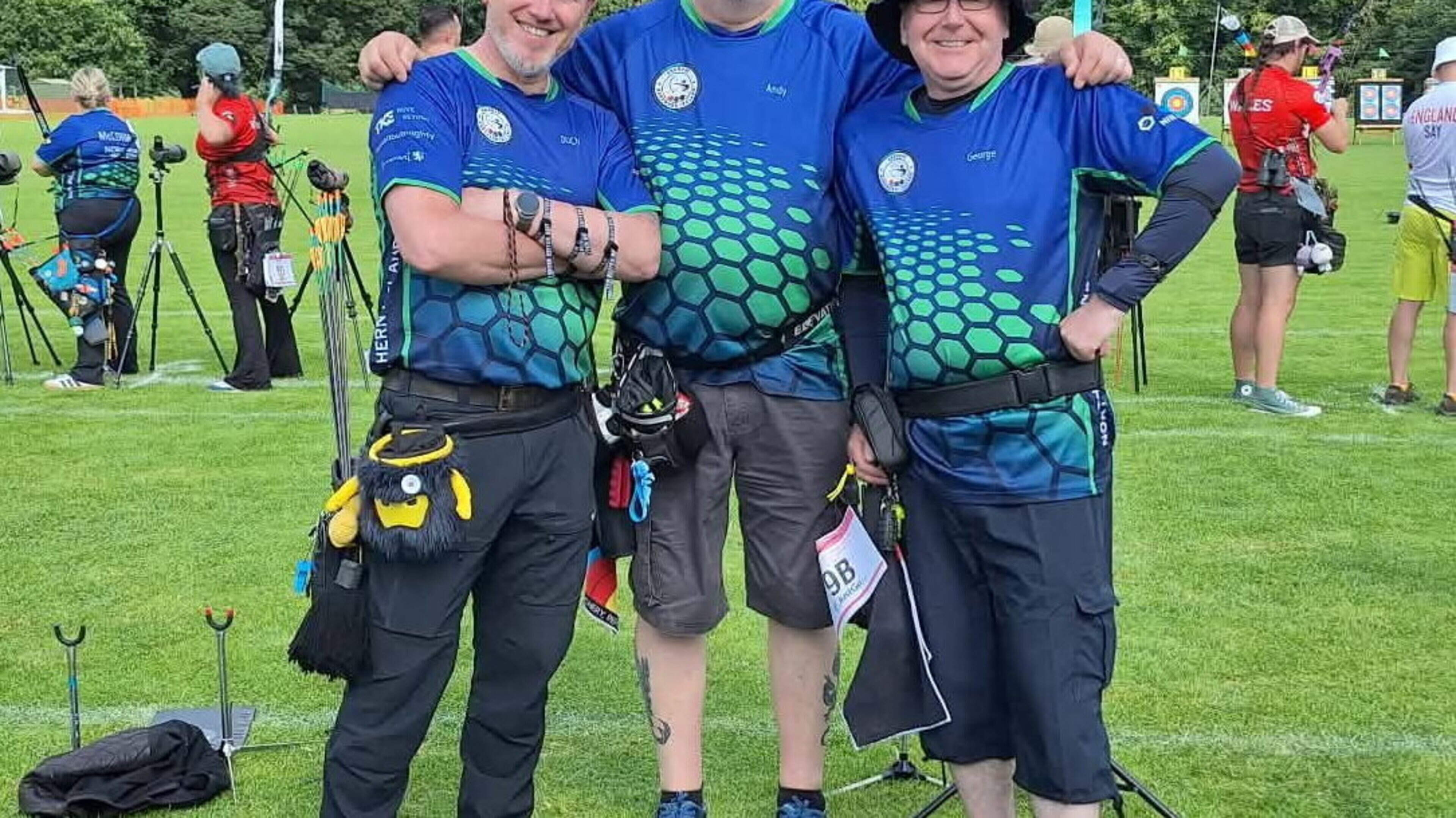 CúChulainn Archer Andy Tait in the medals at Home Nations Tournament