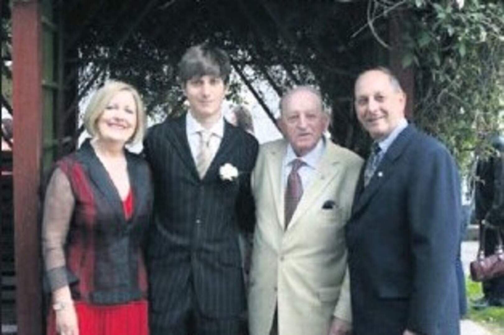 Three generations of Schmidt's celebrate Alan's graduation. Drogheda Grammar School Principal Richard Schmidt and his wife Carmel and Alan's grandfather.