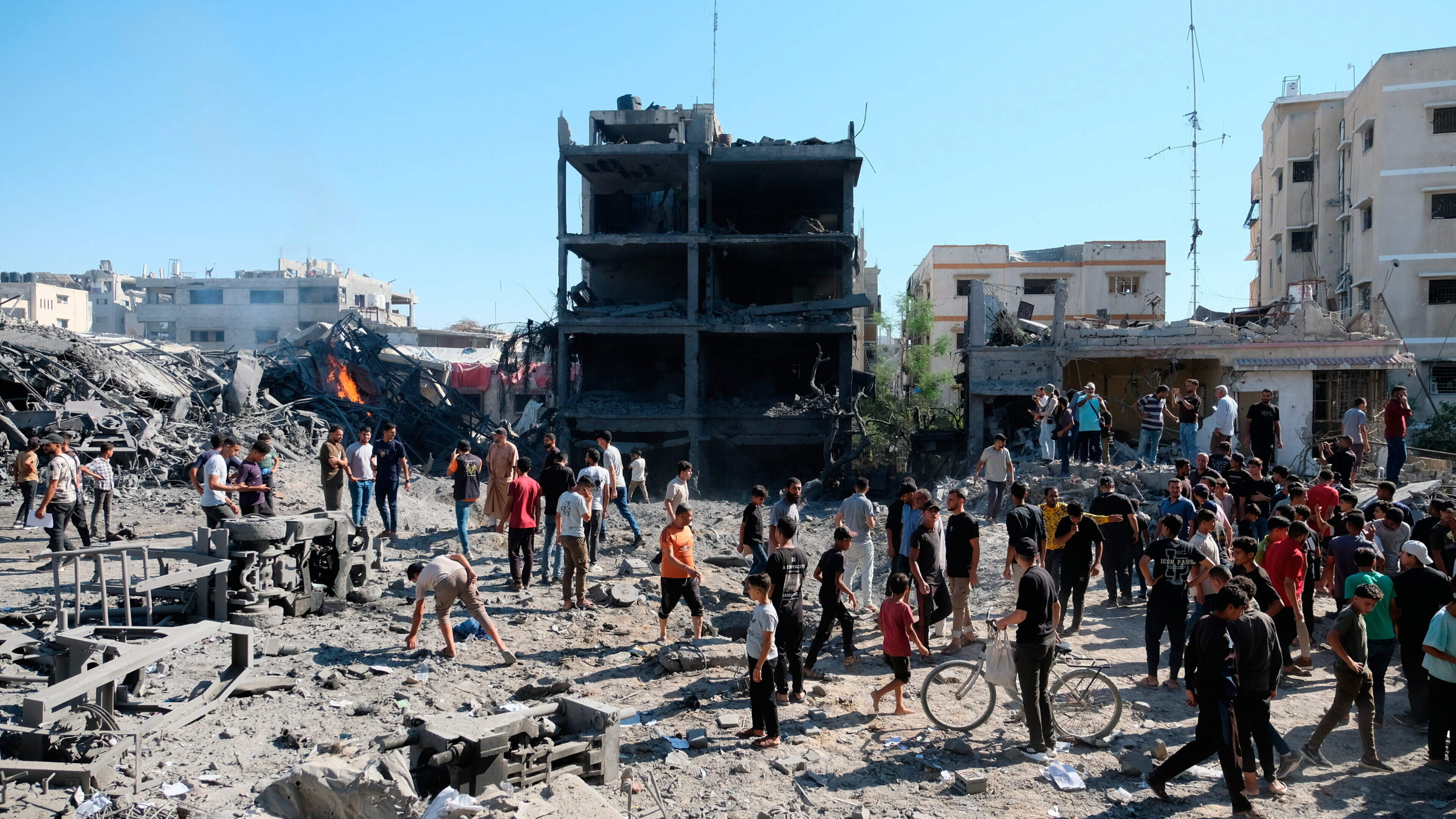 Israeli drones and gunfire kill 10 in Gaza, including young boy, officials say