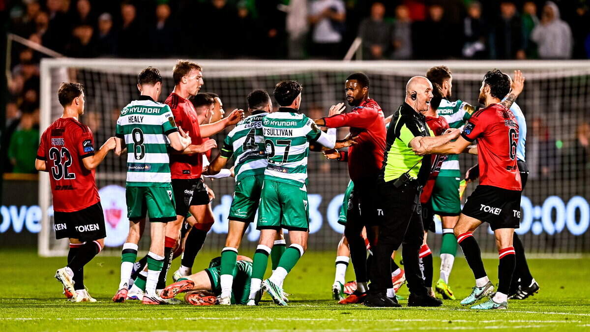 Tempers flare as Shamrock Rovers sucker-punch Bohs to take control of title race