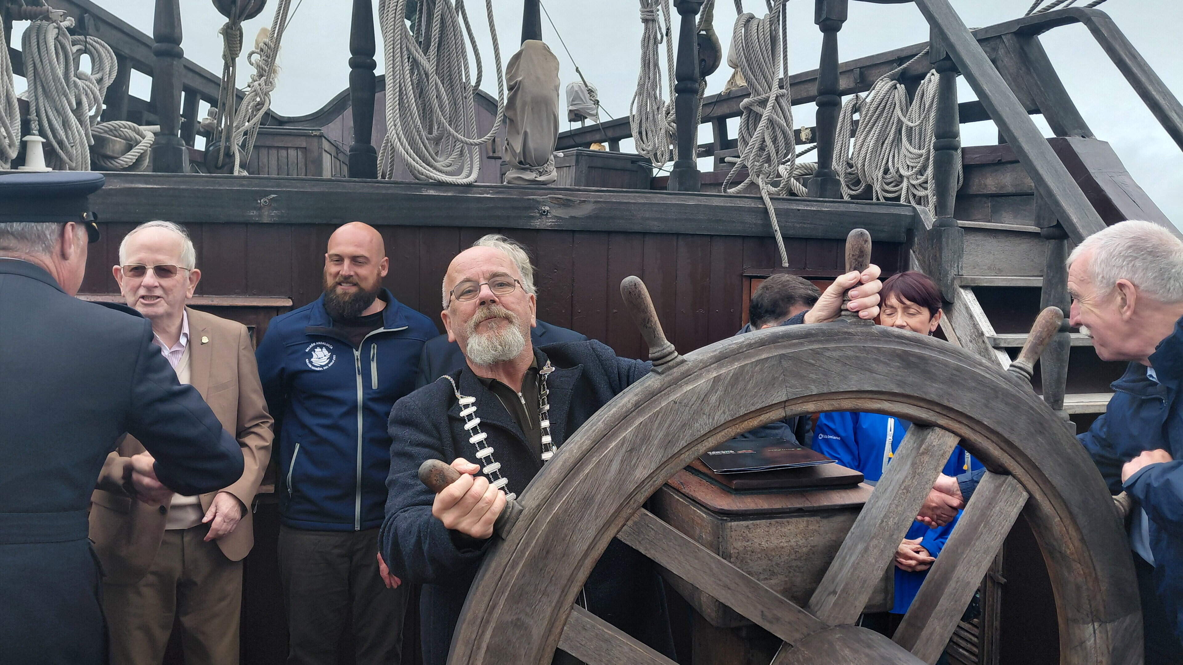 ‘To see a vessel of this scale and heritage enter Sligo waters is to witness history’ – El Galeon Andalucia’s visit to Sligo marked with official ceremony